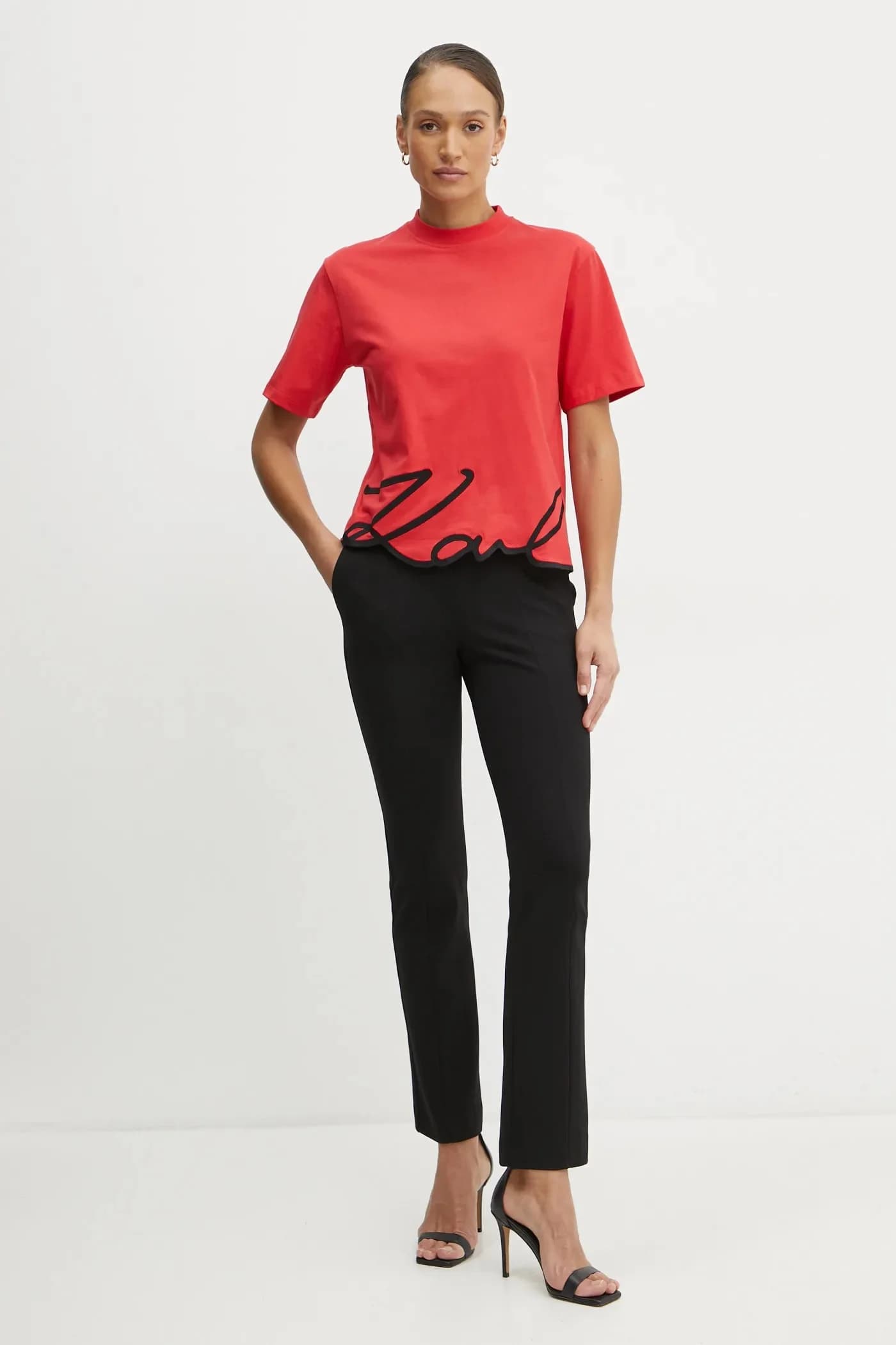 Хлопковая футболка KARL SIGNATURE - фото 2