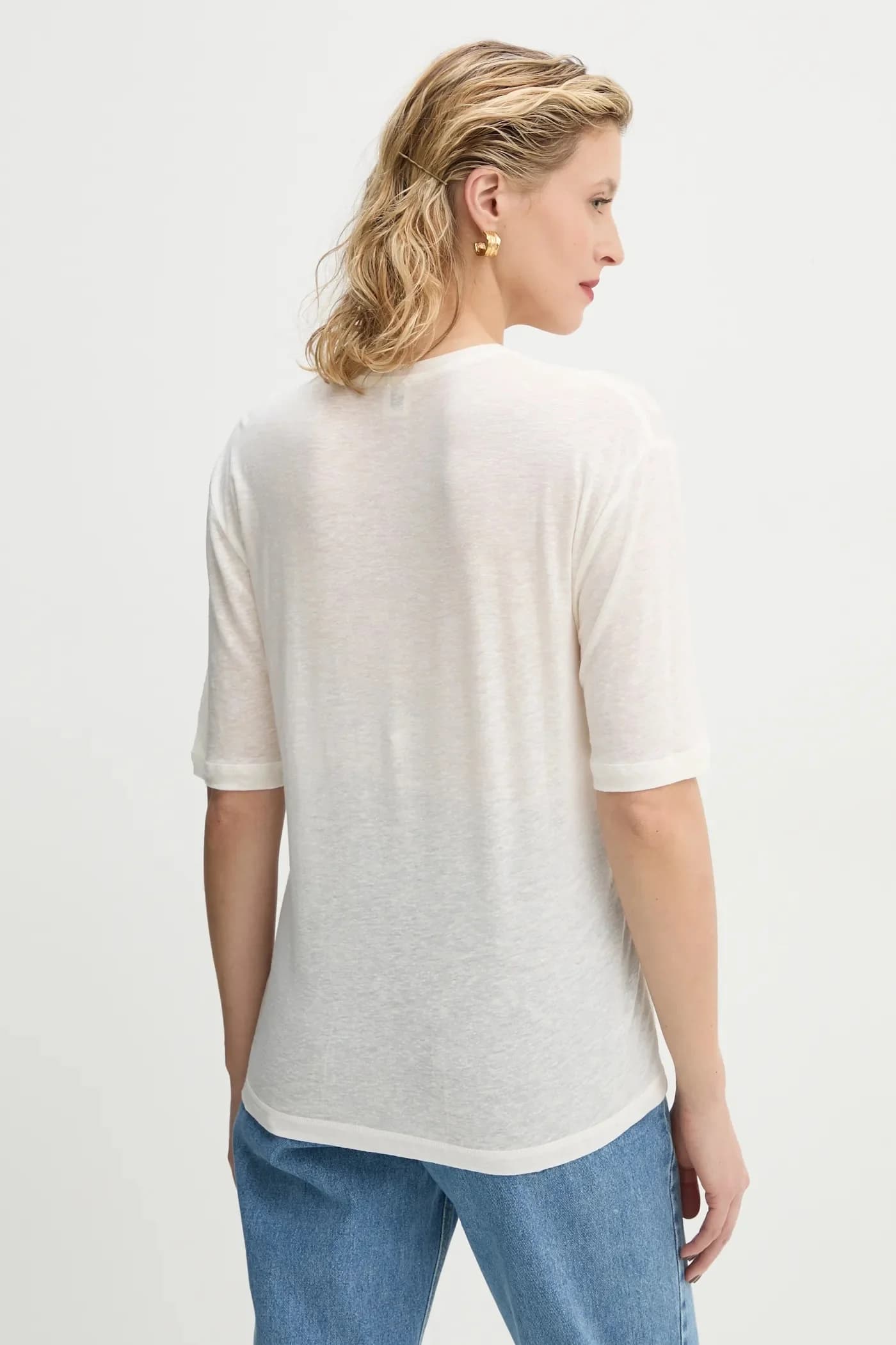 Футболка из смесового льна AMARINGA - фото 3