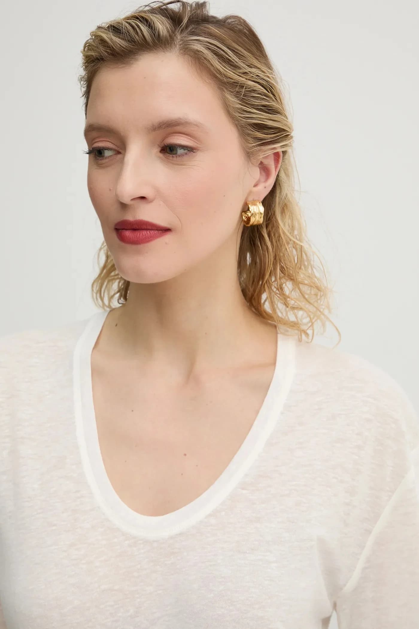 Футболка из смесового льна AMARINGA - фото 4