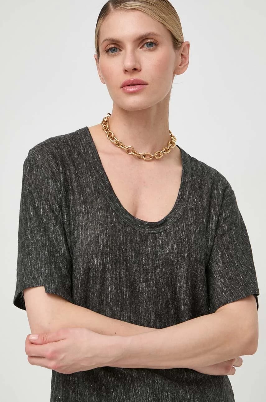 Льняная футболка