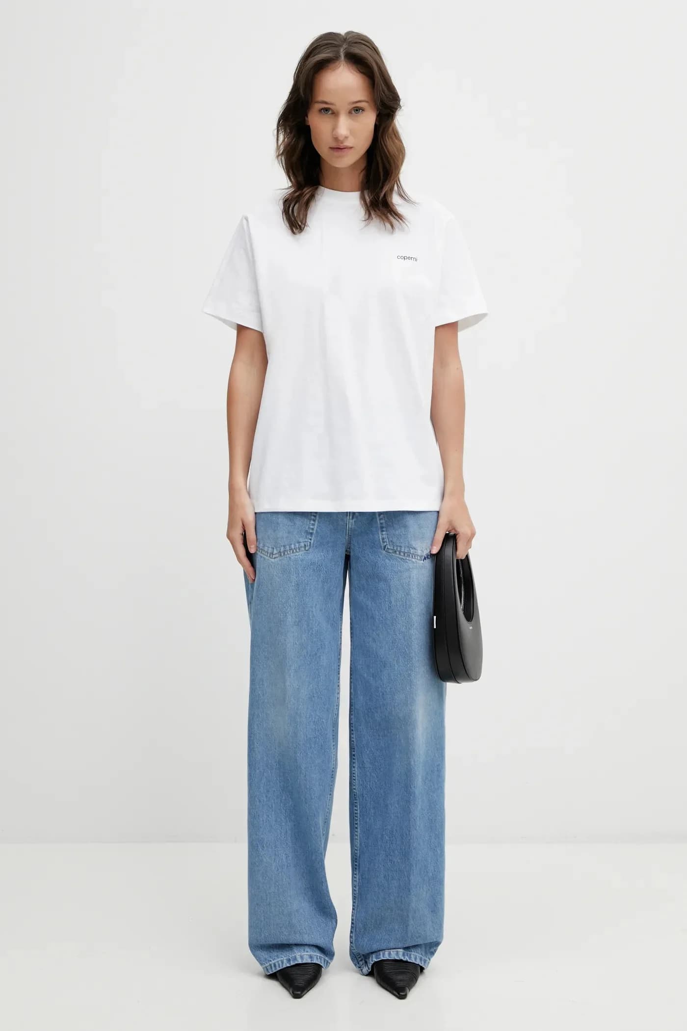 Футболка свободного кроя из хлопка - фото 5