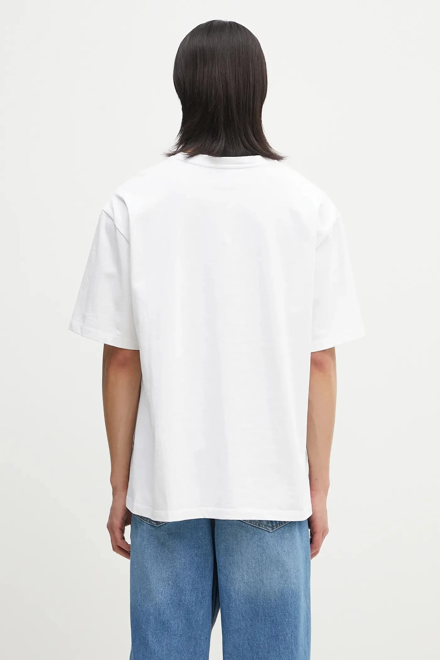 Хлопковая футболка свободного кроя с принтом Mouth - фото 5