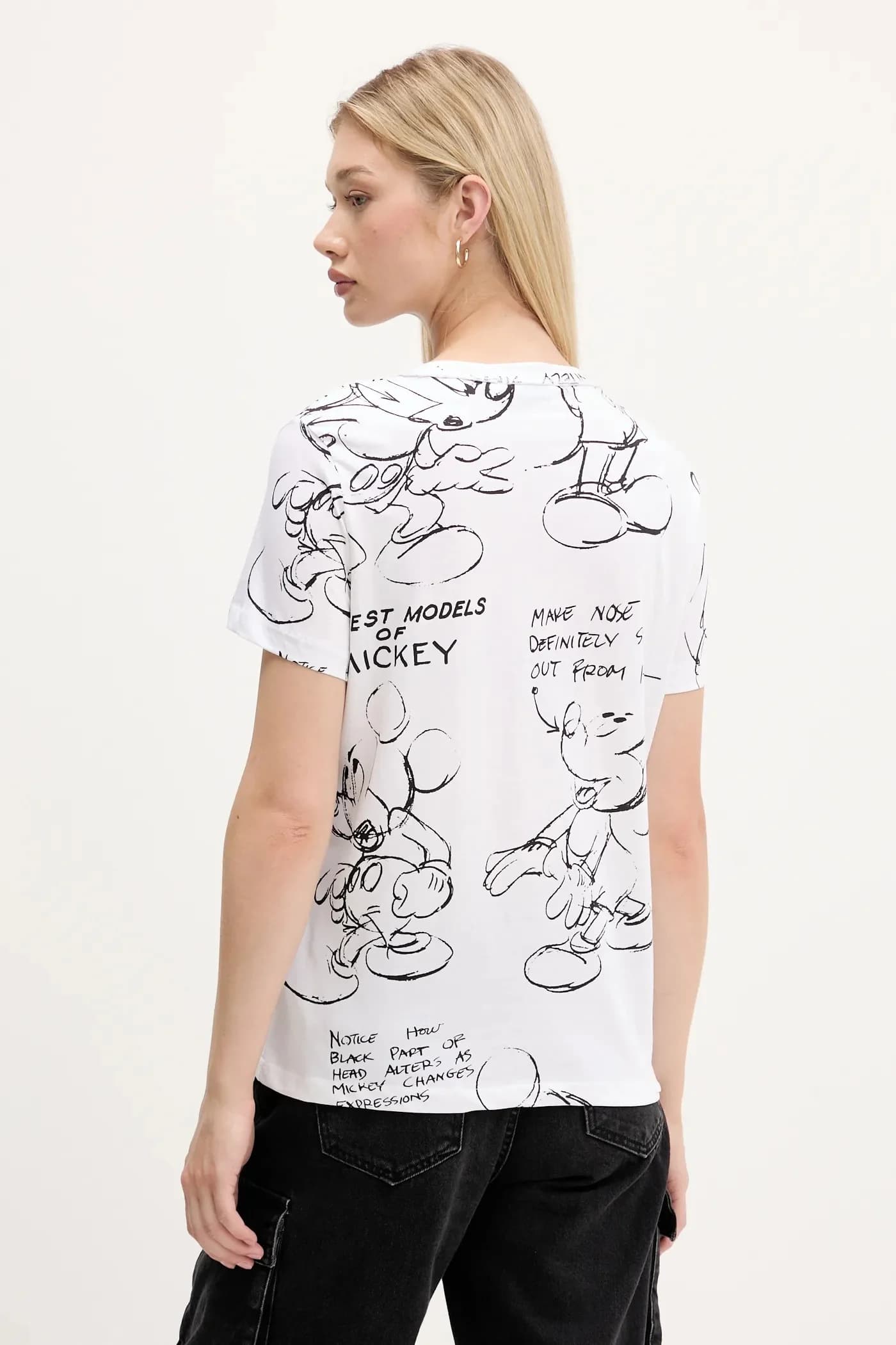 Хлопковая футболка MICKEY SKETCH - фото 3