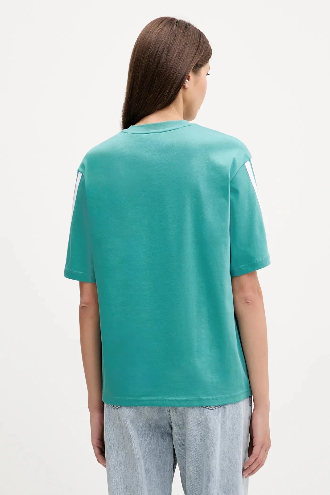 Хлопковая футболка с 3 полосками - фото 3