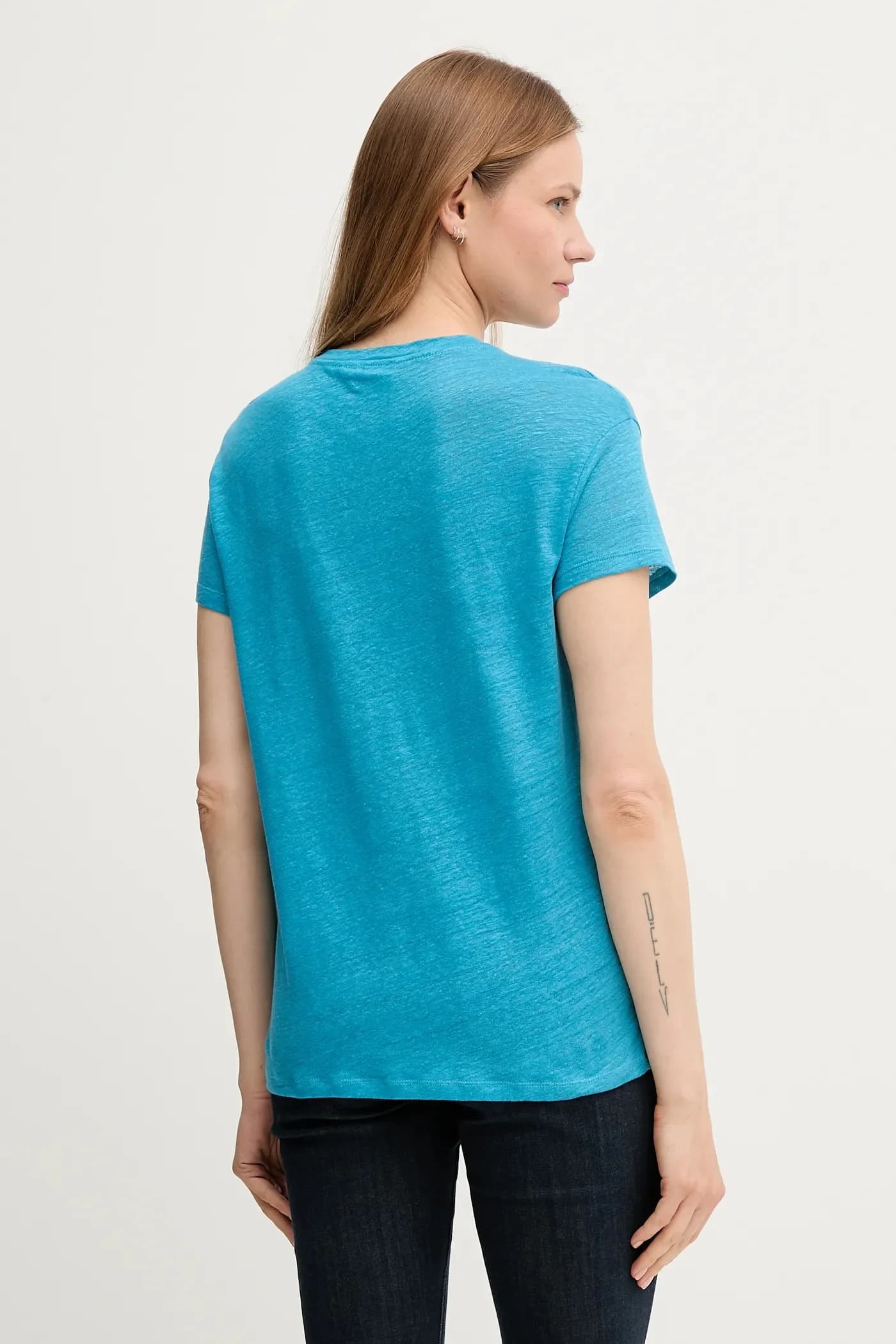 Льняная футболка - фото 3