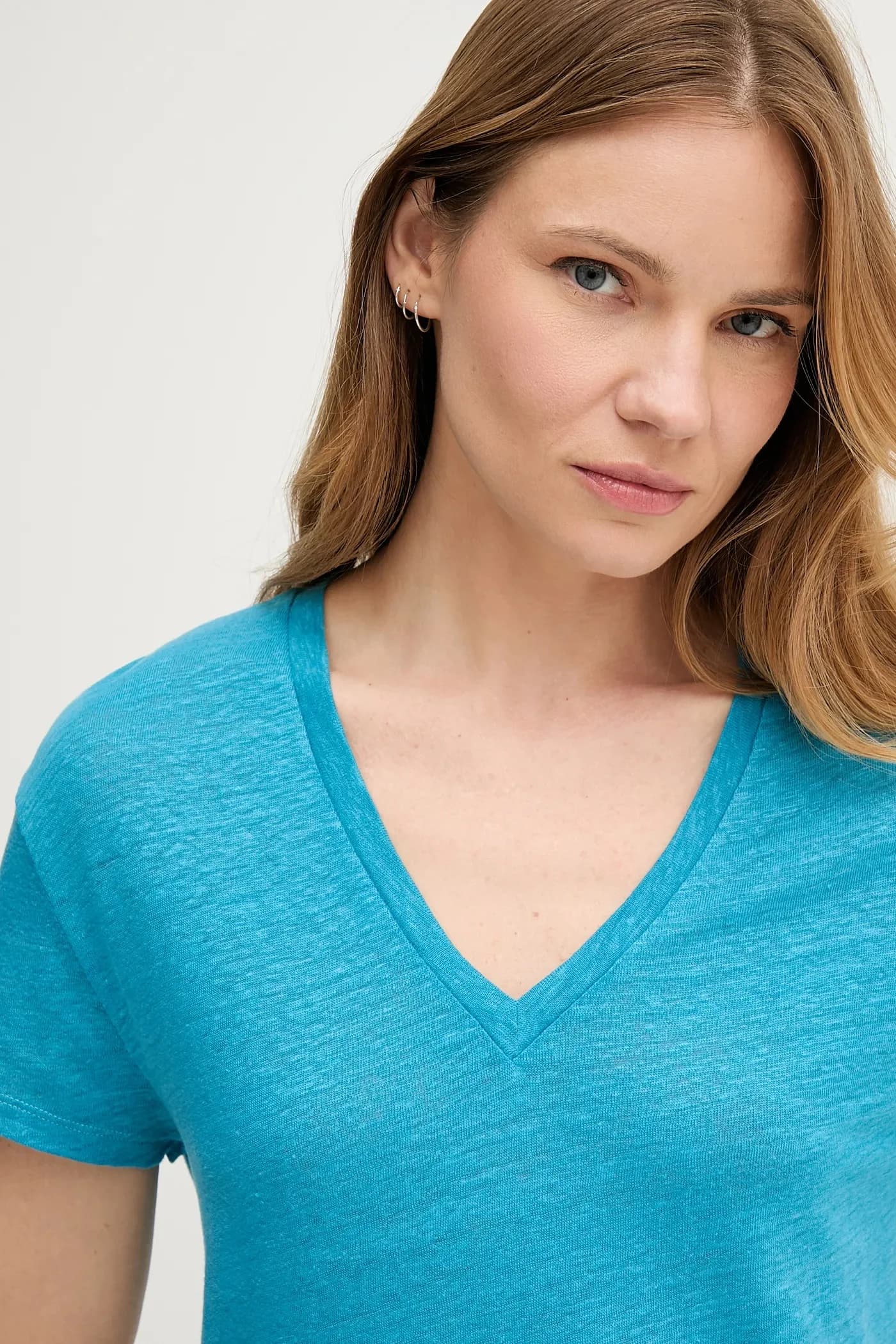 Льняная футболка - фото 4