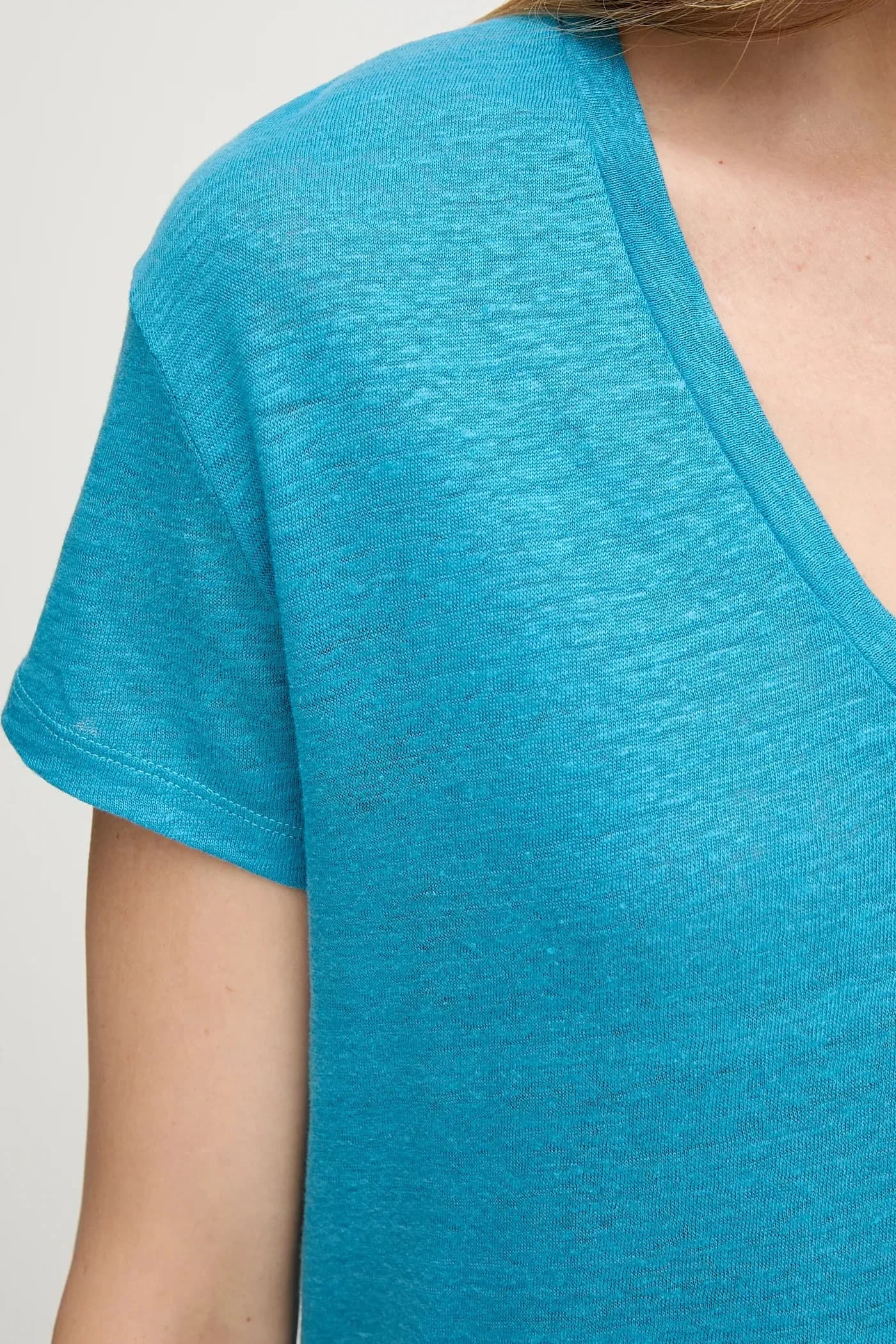 Льняная футболка - фото 5