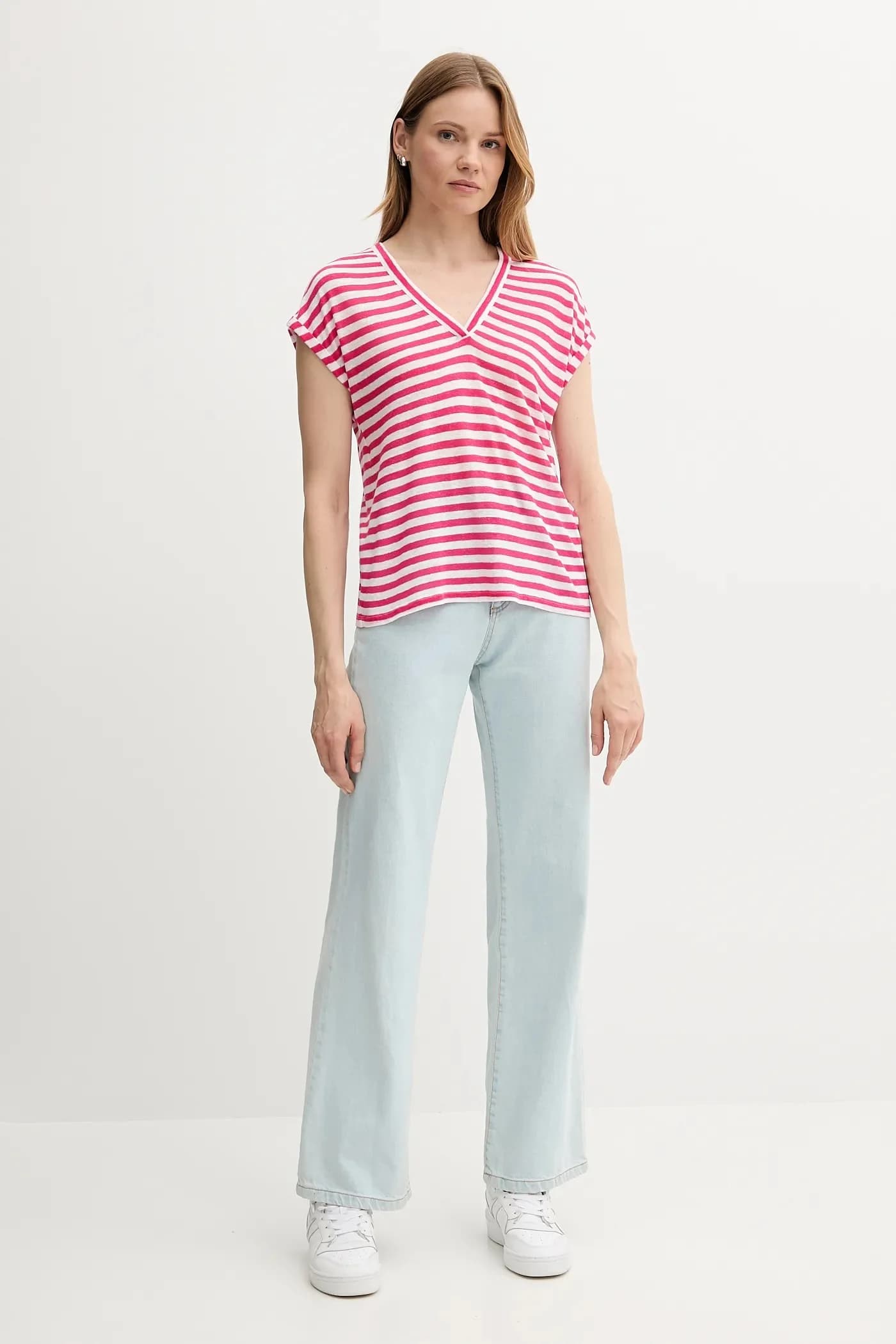 Футболка из смесового льна - фото 2