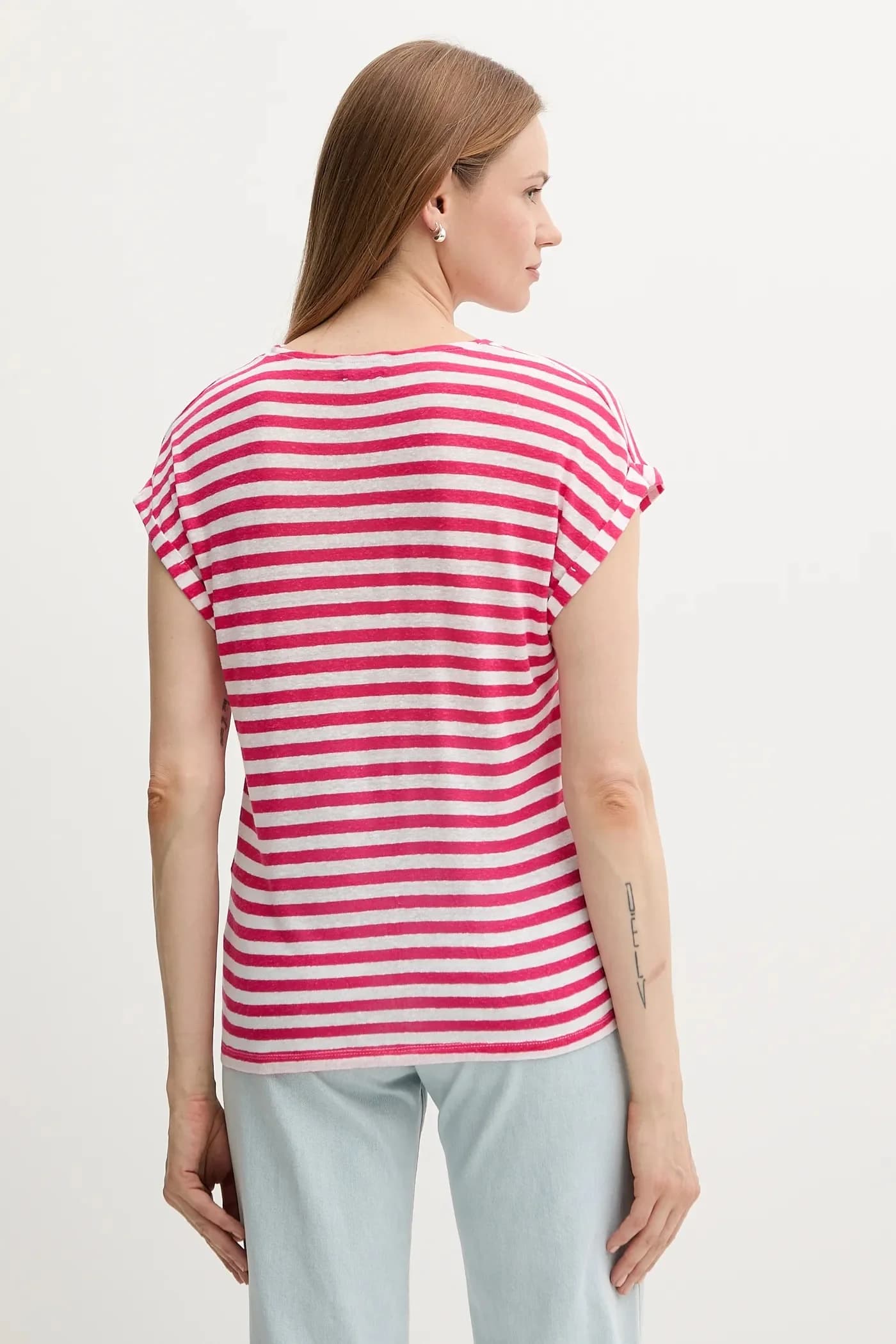 Футболка из смесового льна - фото 3