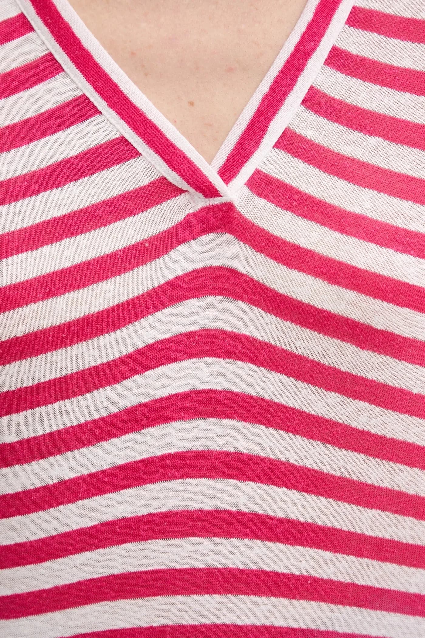 Футболка из смесового льна - фото 5