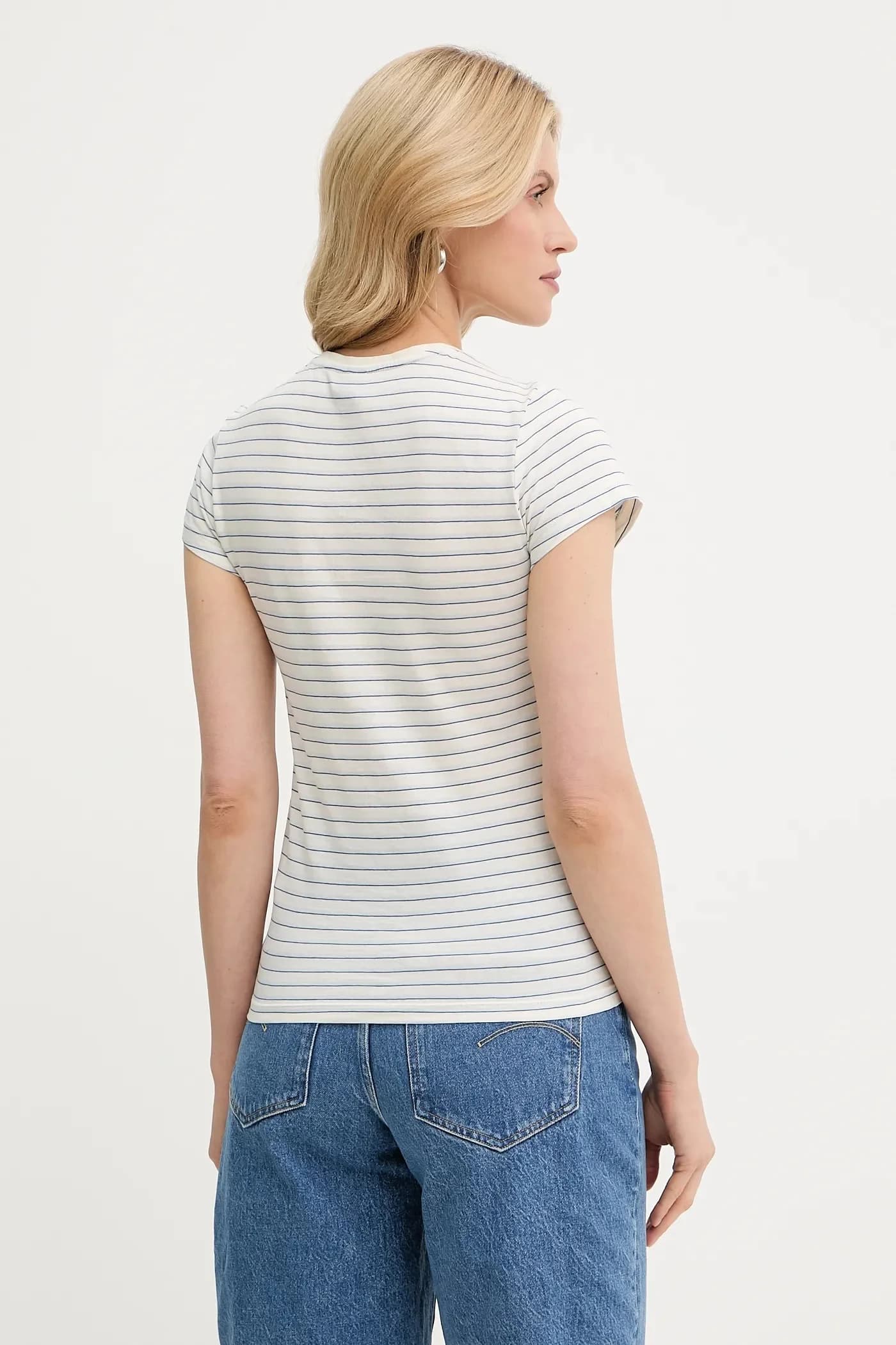 Футболка из сырого хлопка Stripe eyben slim v t 2.0 - фото 3