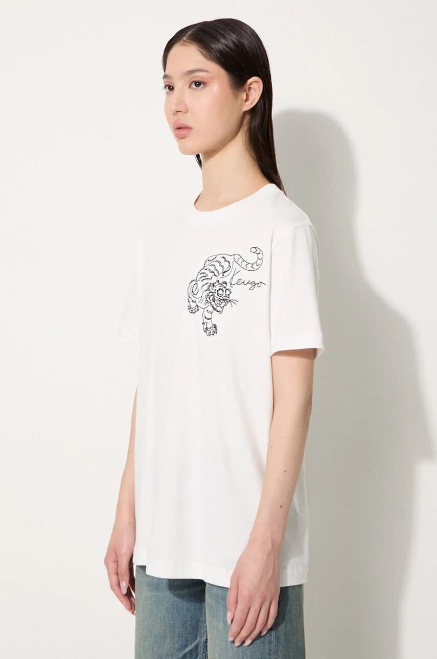 Свободная хлопковая футболка Gots Star Tiger Embed - фото 4