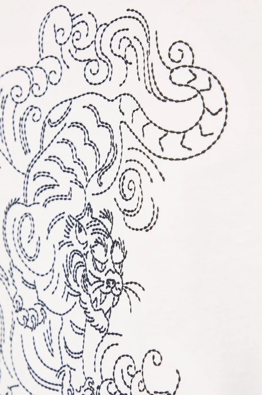 Свободная хлопковая футболка Gots Star Tiger Embed - фото 6