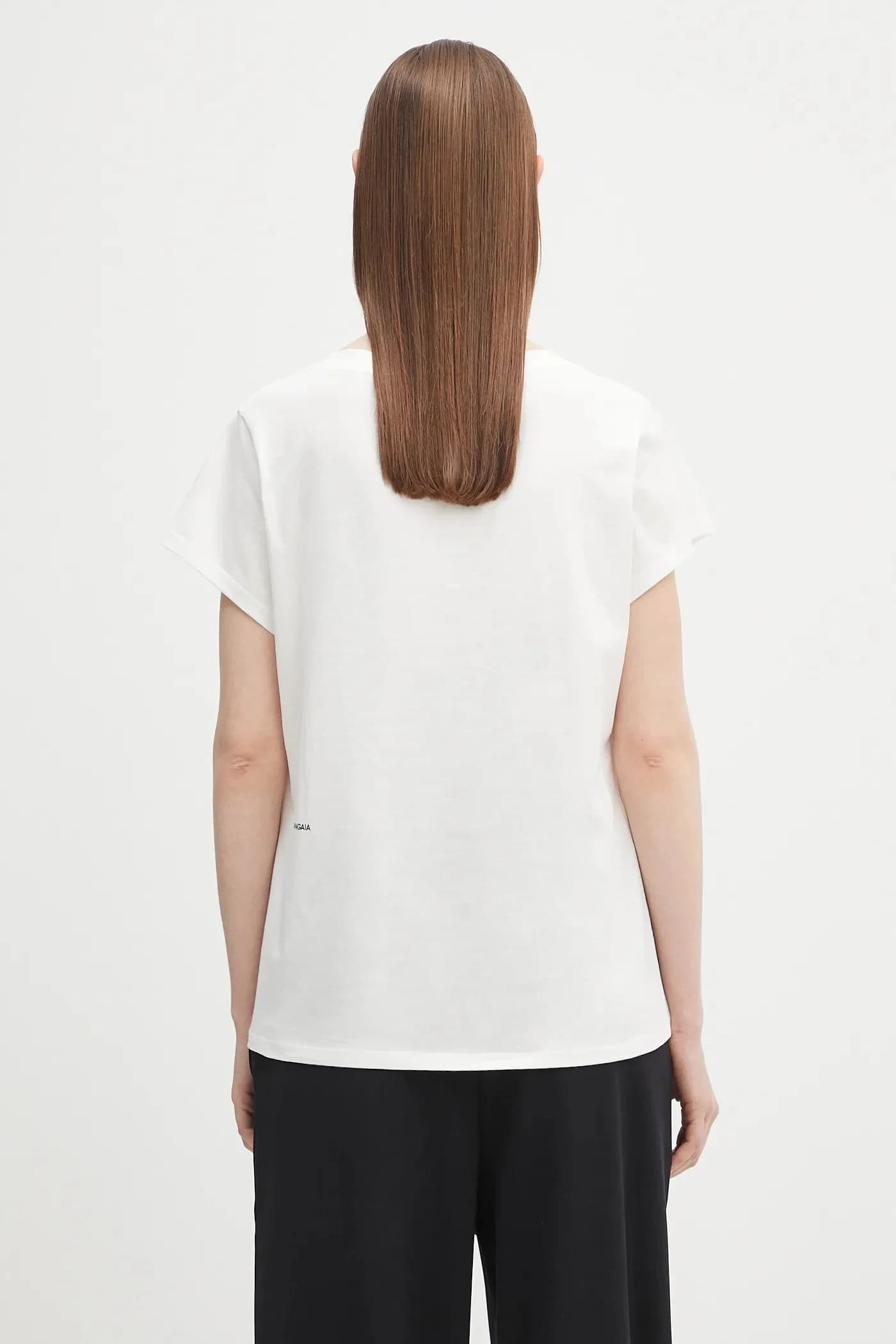 Легкая хлопковая футболка с круглым вырезом - фото 3