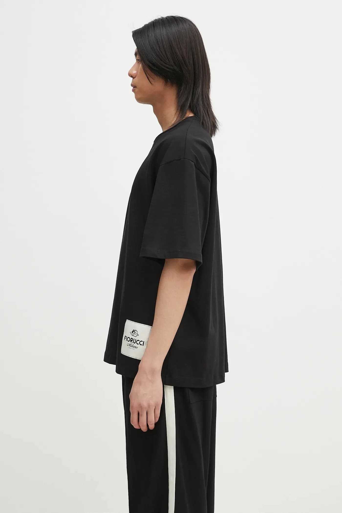 Хлопковая футболка свободного кроя с логотипом - фото 3