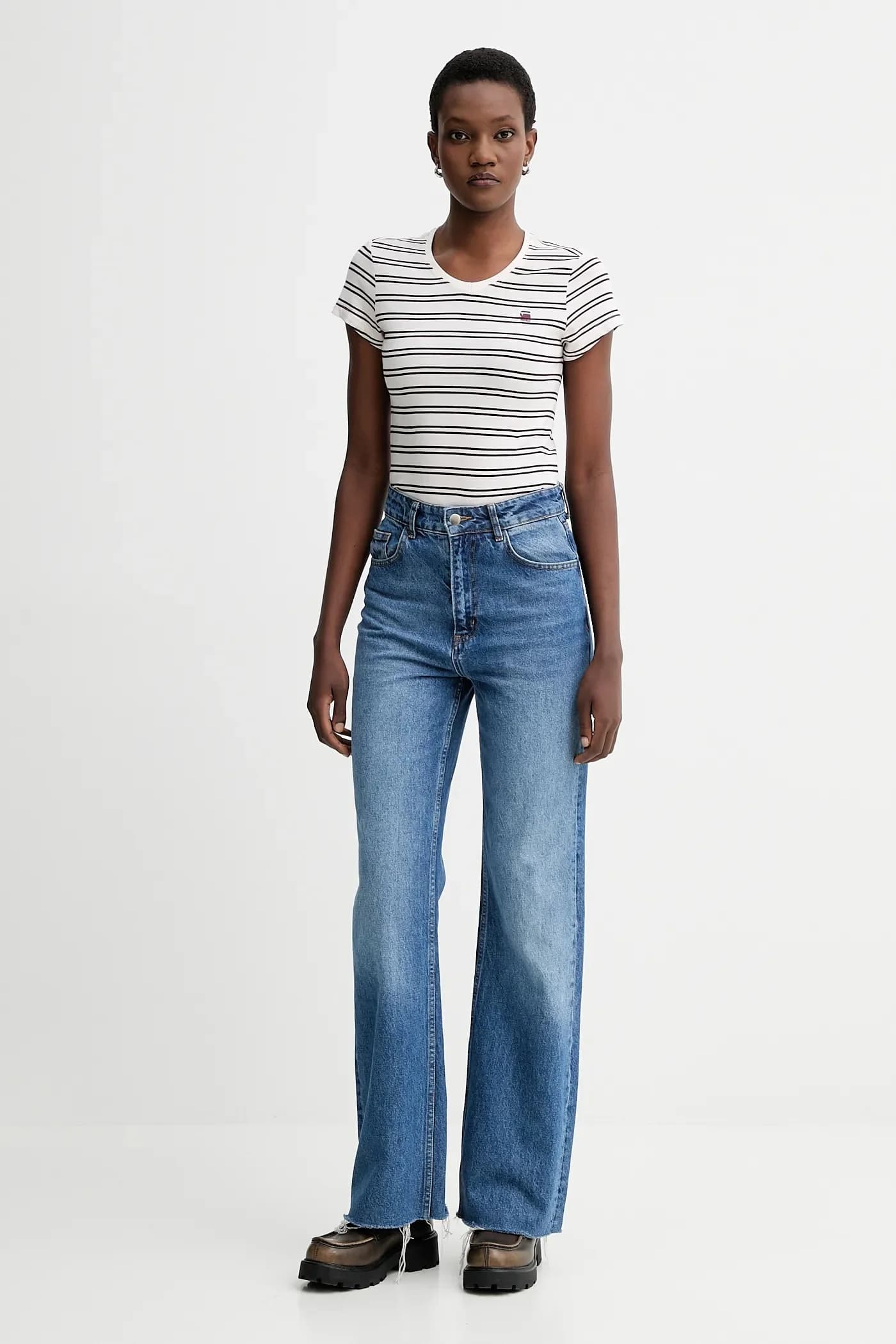 Футболка из сырого хлопка Stripe eyben slim v t 2.0 - фото 2