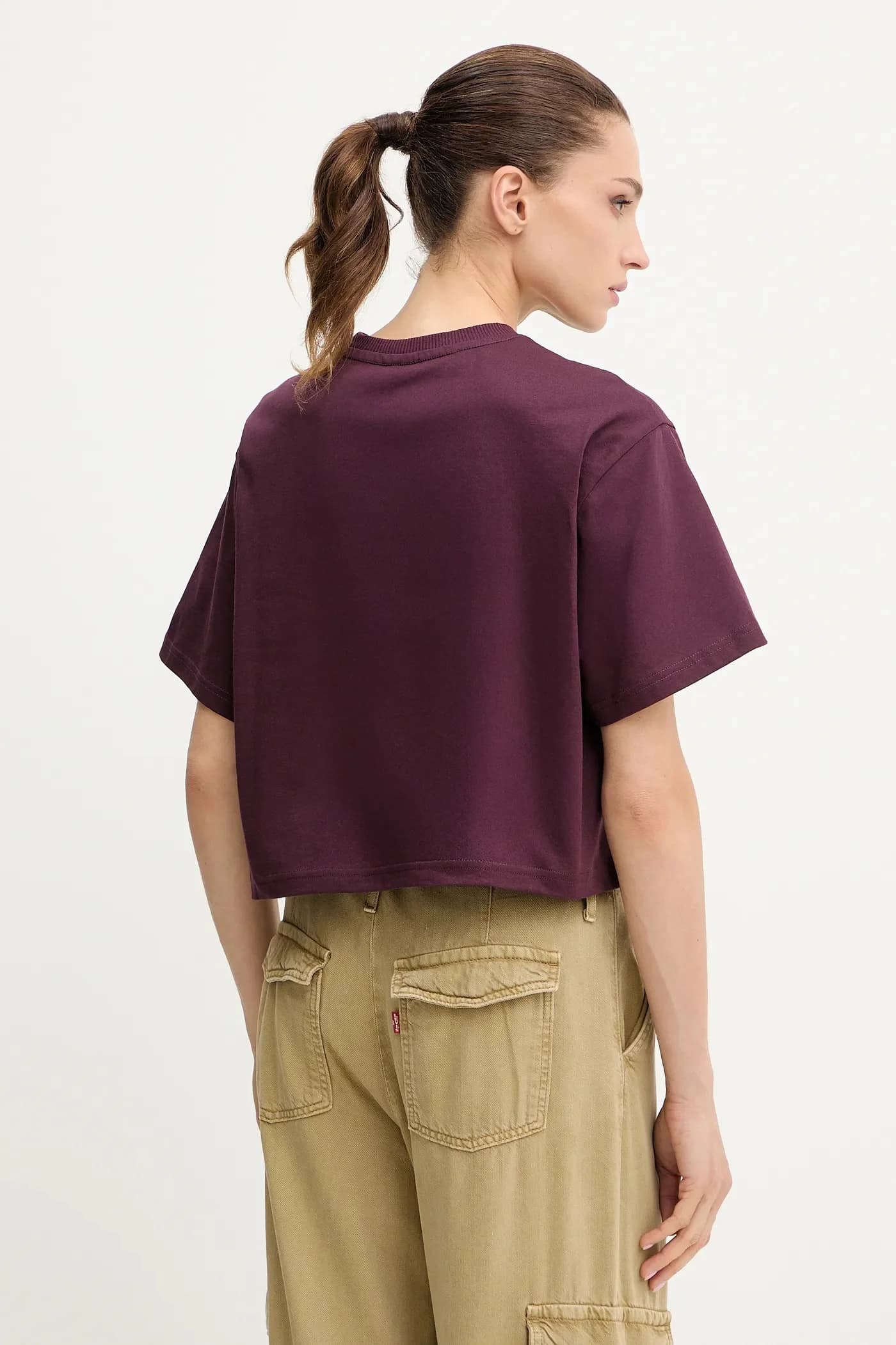 Футболка из фетрового хлопка с объемным логотипом - фото 3