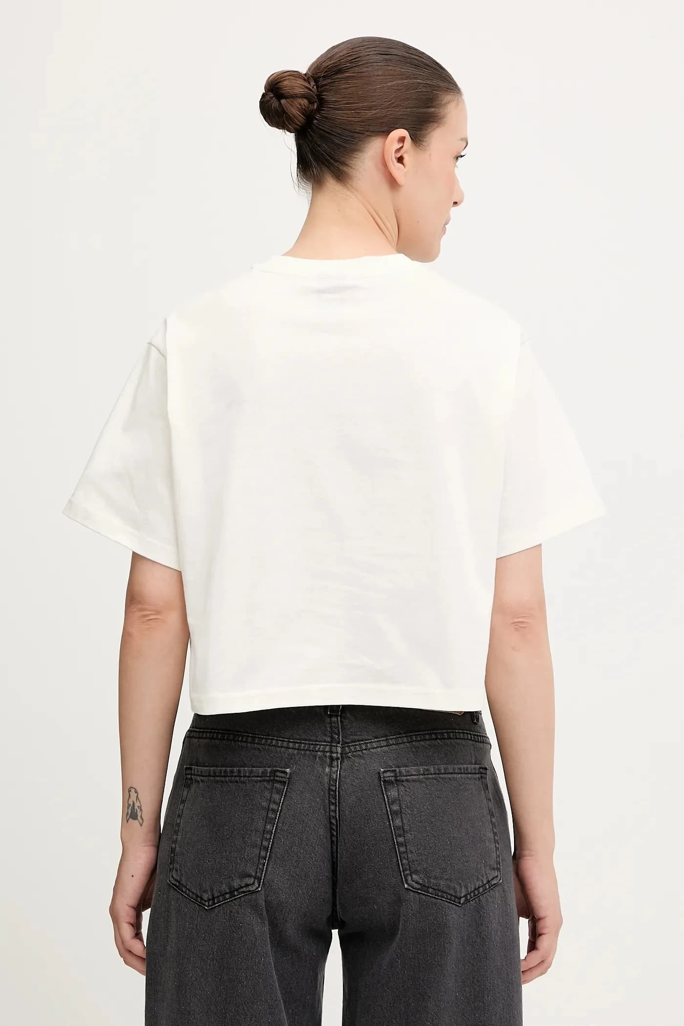 Футболка из фетрового хлопка с объемным логотипом - фото 3