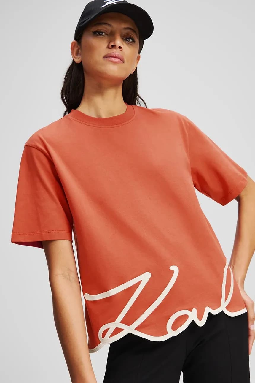 Хлопковая футболка KARL SIGNATURE - фото 3