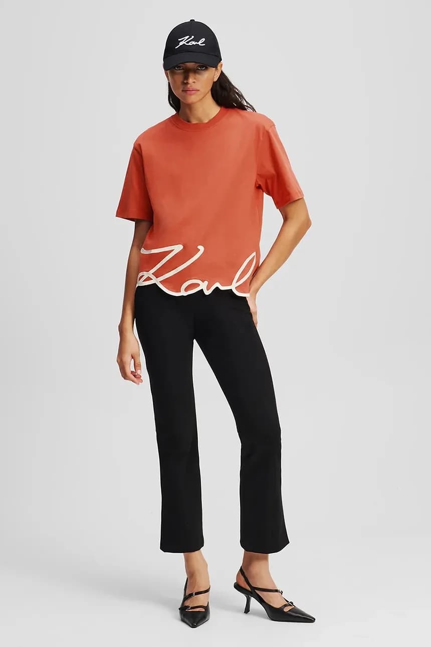 Хлопковая футболка KARL SIGNATURE - фото 4