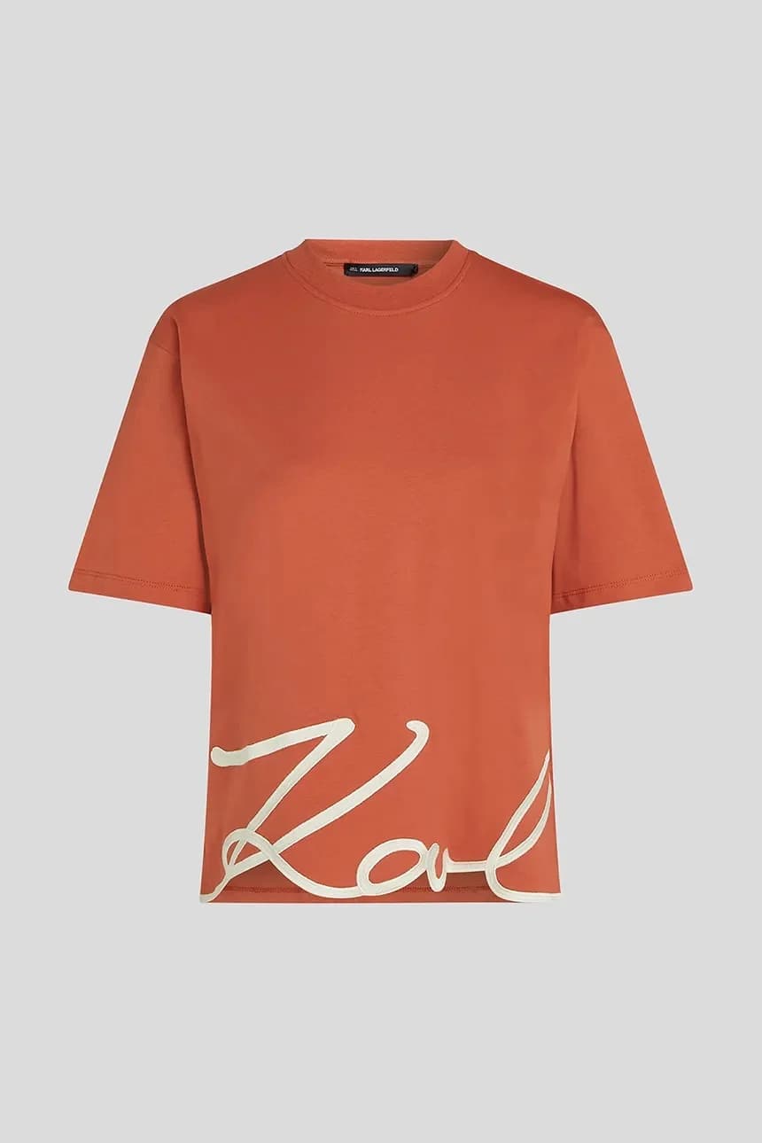 Хлопковая футболка KARL SIGNATURE - фото 5