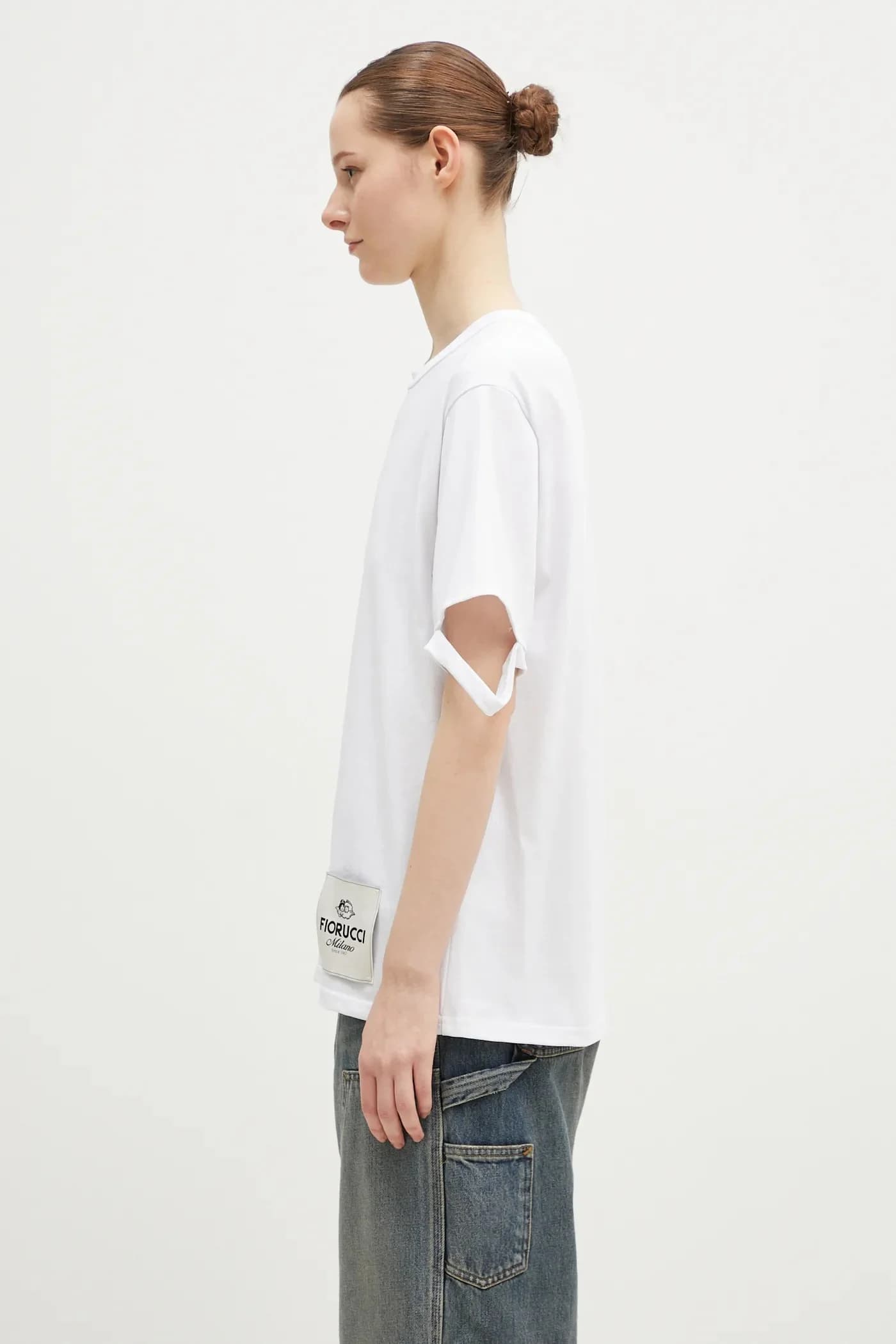 Потертая хлопковая футболка - фото 2