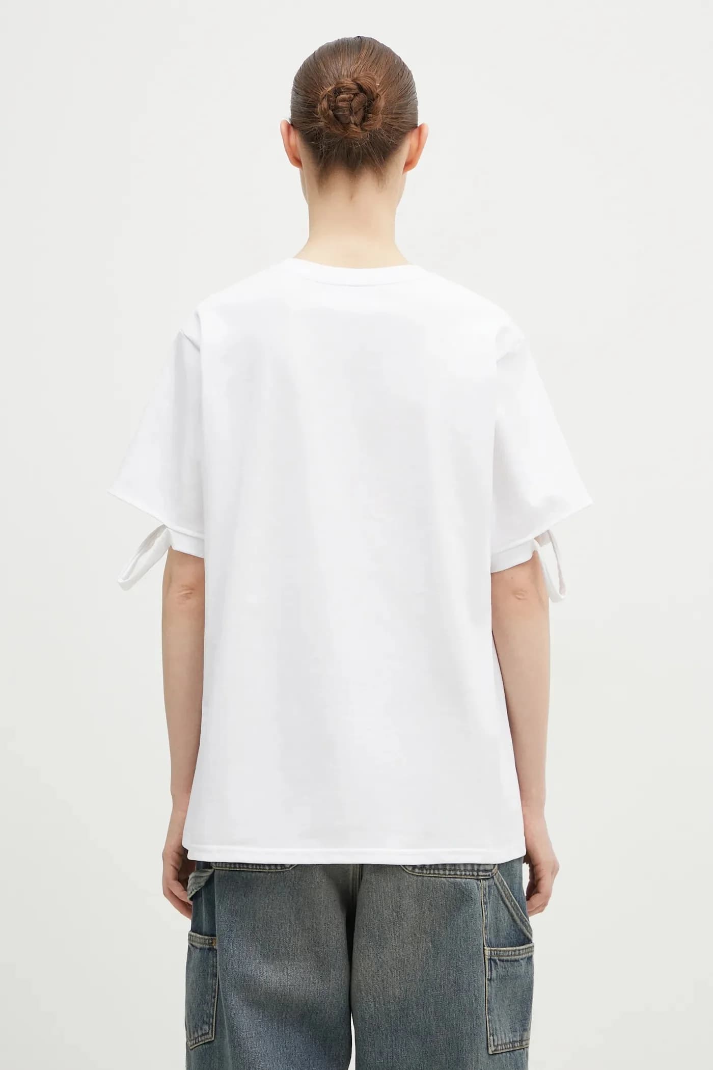 Потертая хлопковая футболка - фото 3