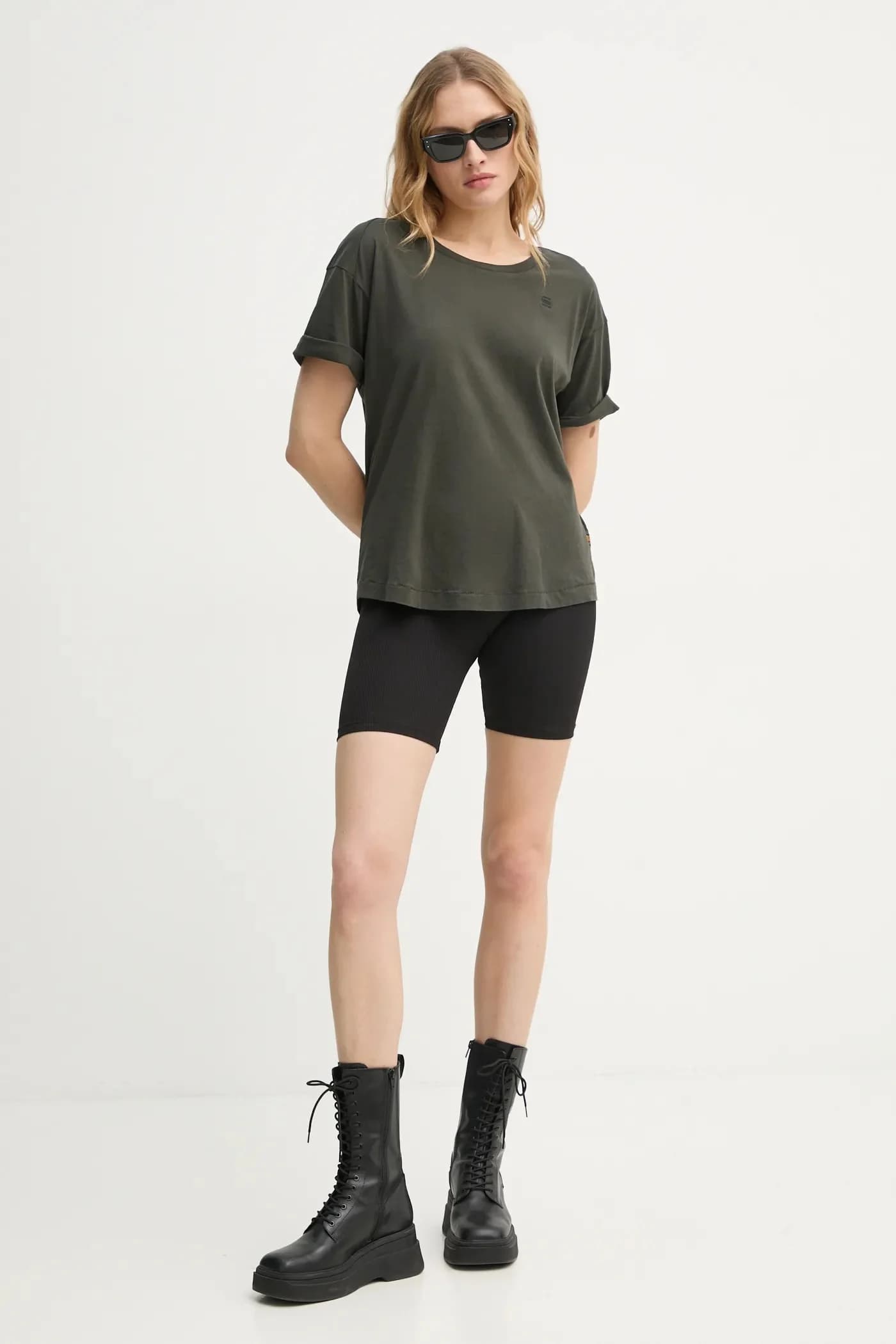 Подвернутая футболка из хлопка sl BF - фото 2