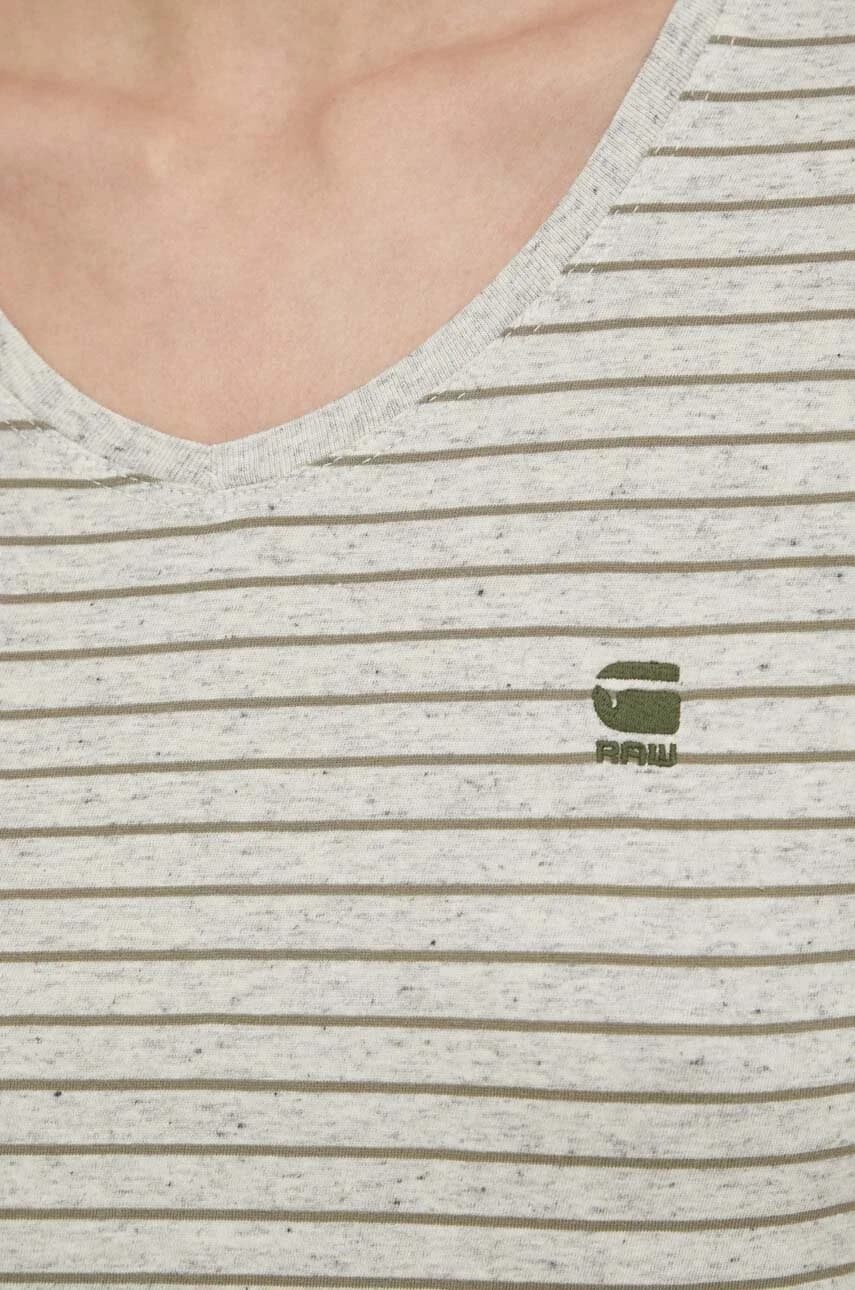 Хлопковая футболка в полоску eyben slim v t 2.0 - фото 5