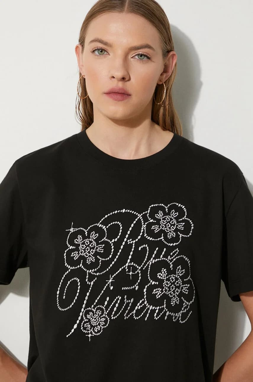 Хлопковая футболка Constellation Emb - фото 5