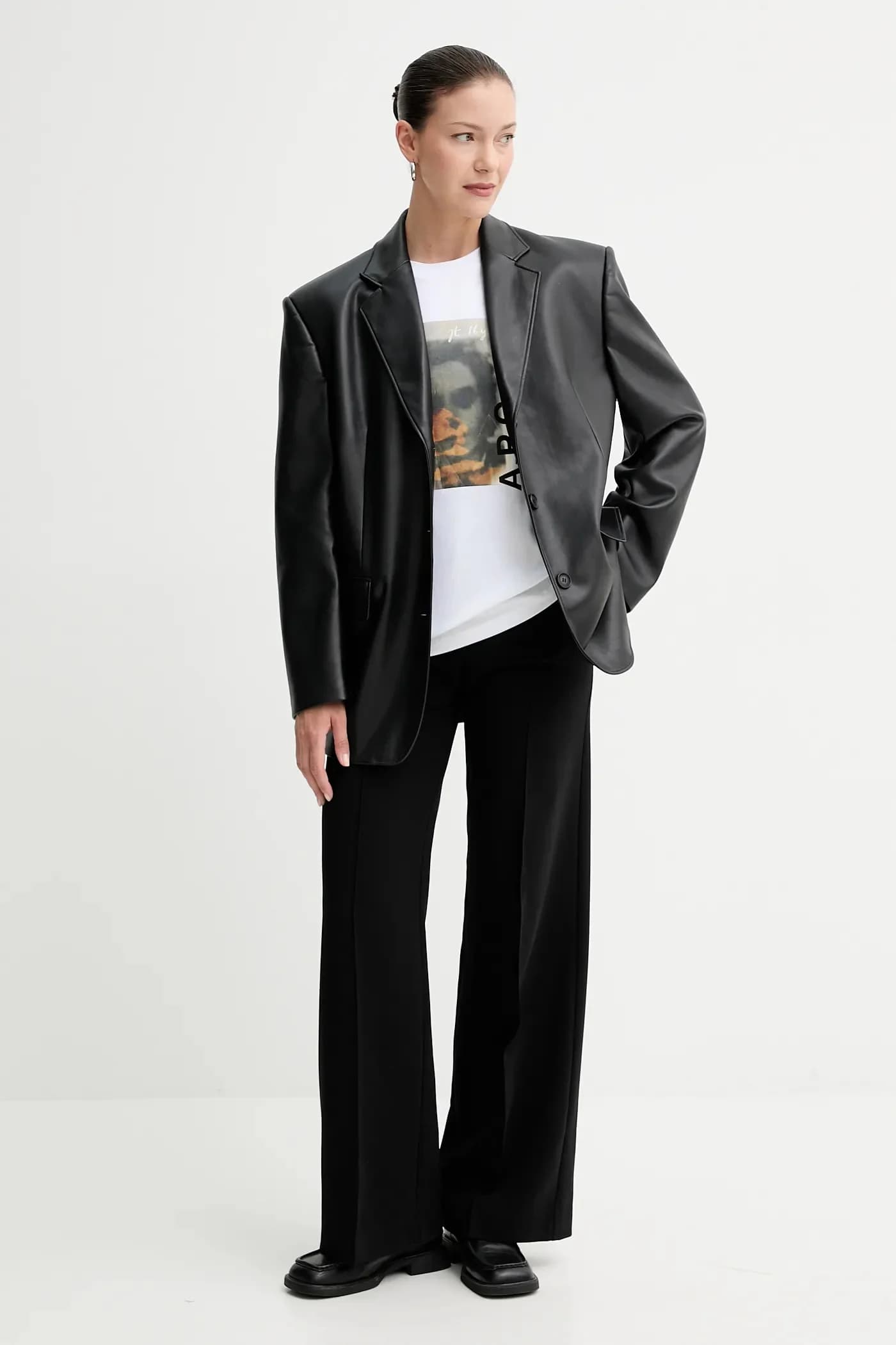 Хлопковая футболка джинсовая футболка с портретом - gots - фото 3