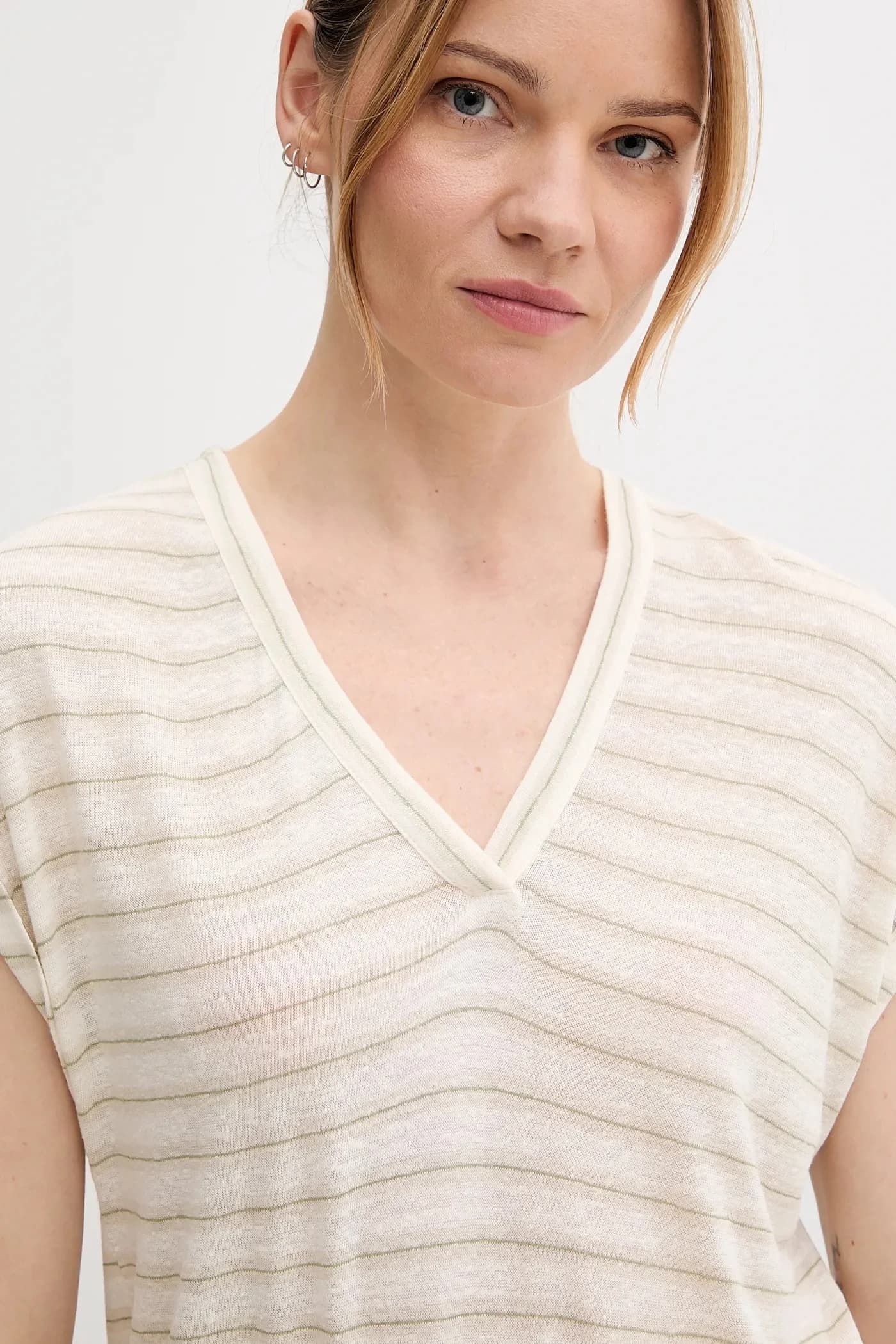 Футболка из смесового льна - фото 4