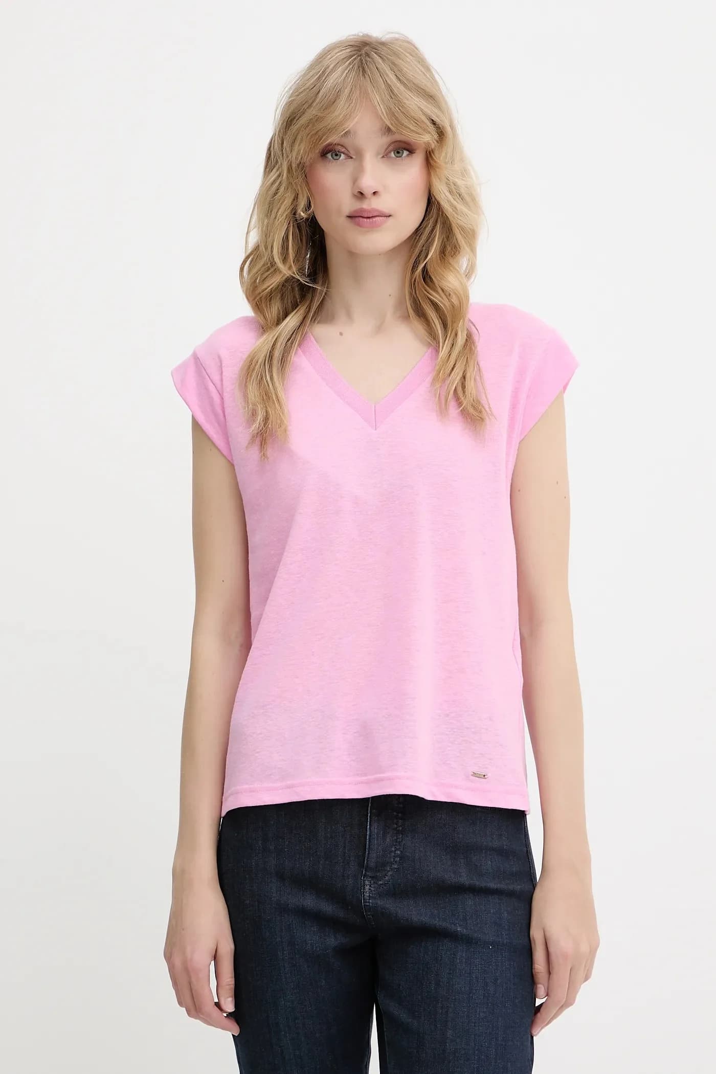 Льняная футболка