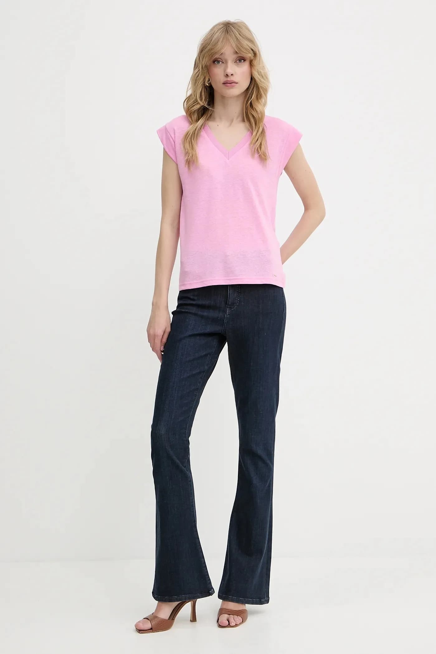 Льняная футболка - фото 2