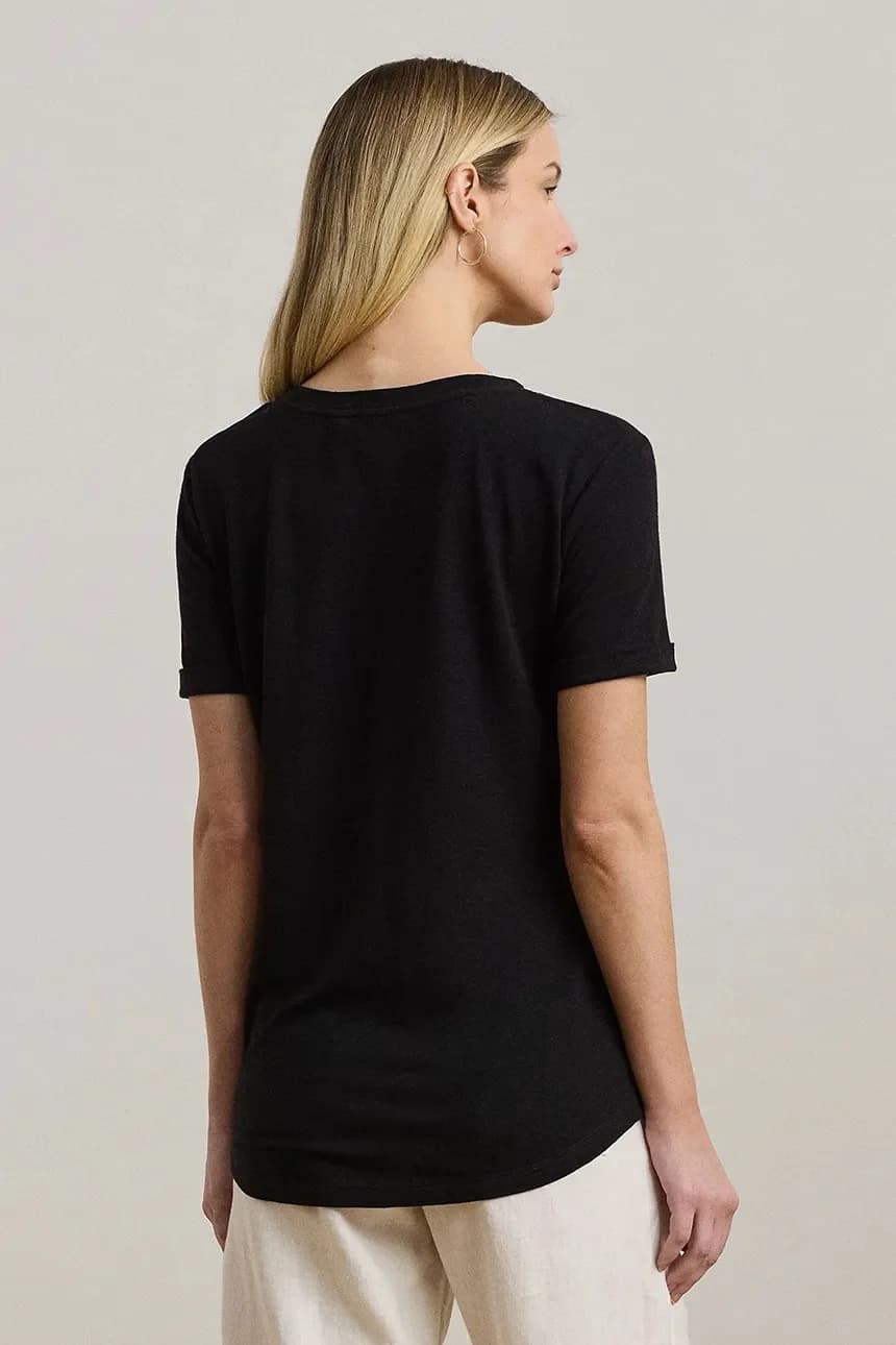 Льняная футболка - фото 2