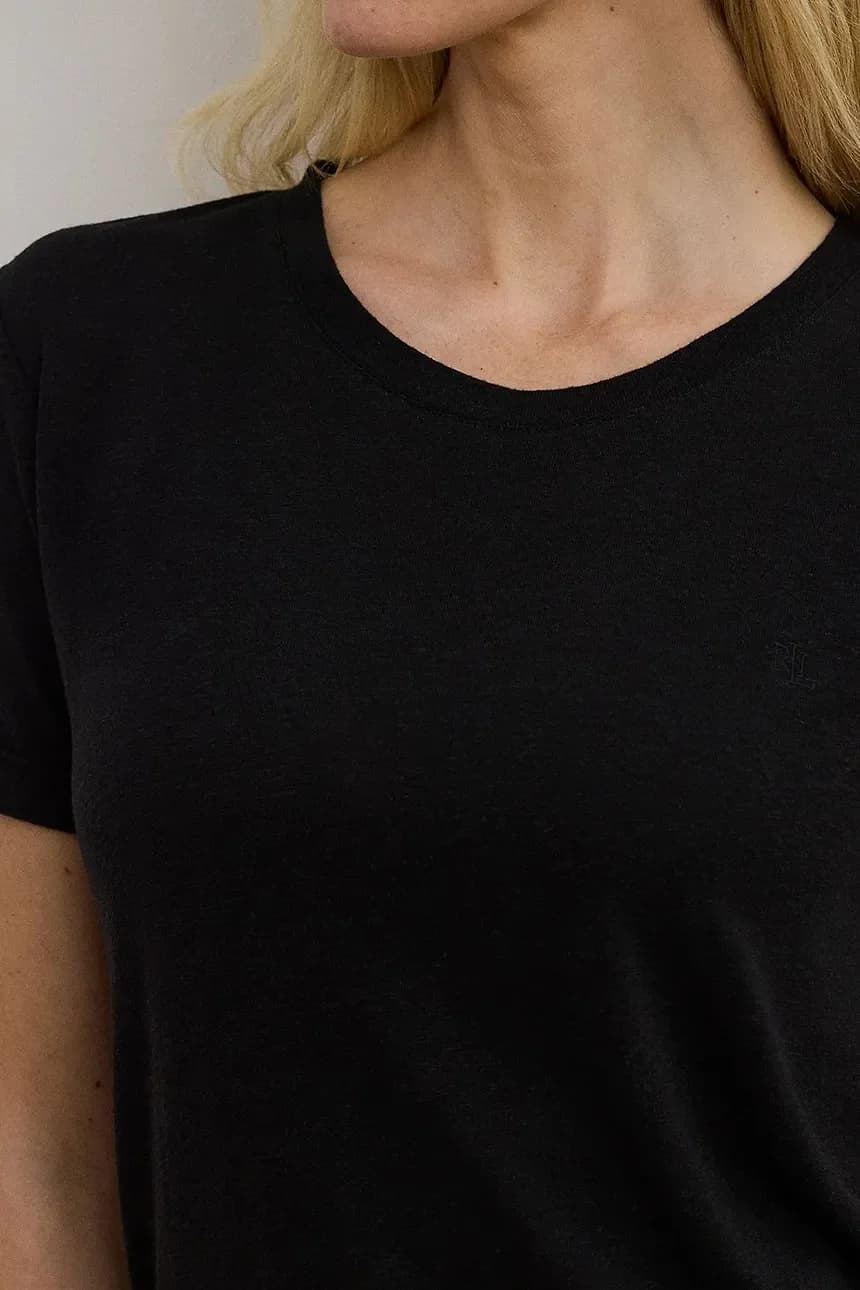 Льняная футболка - фото 4