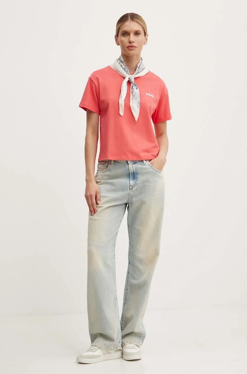 Хлопковая футболка свободного кроя petit vpc - фото 2