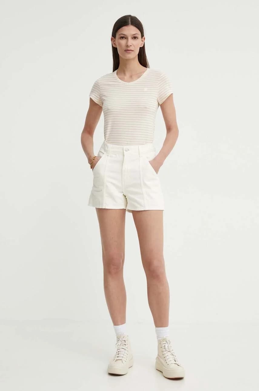 Хлопковая футболка в полоску eyben slim v t 2.0 - фото 2