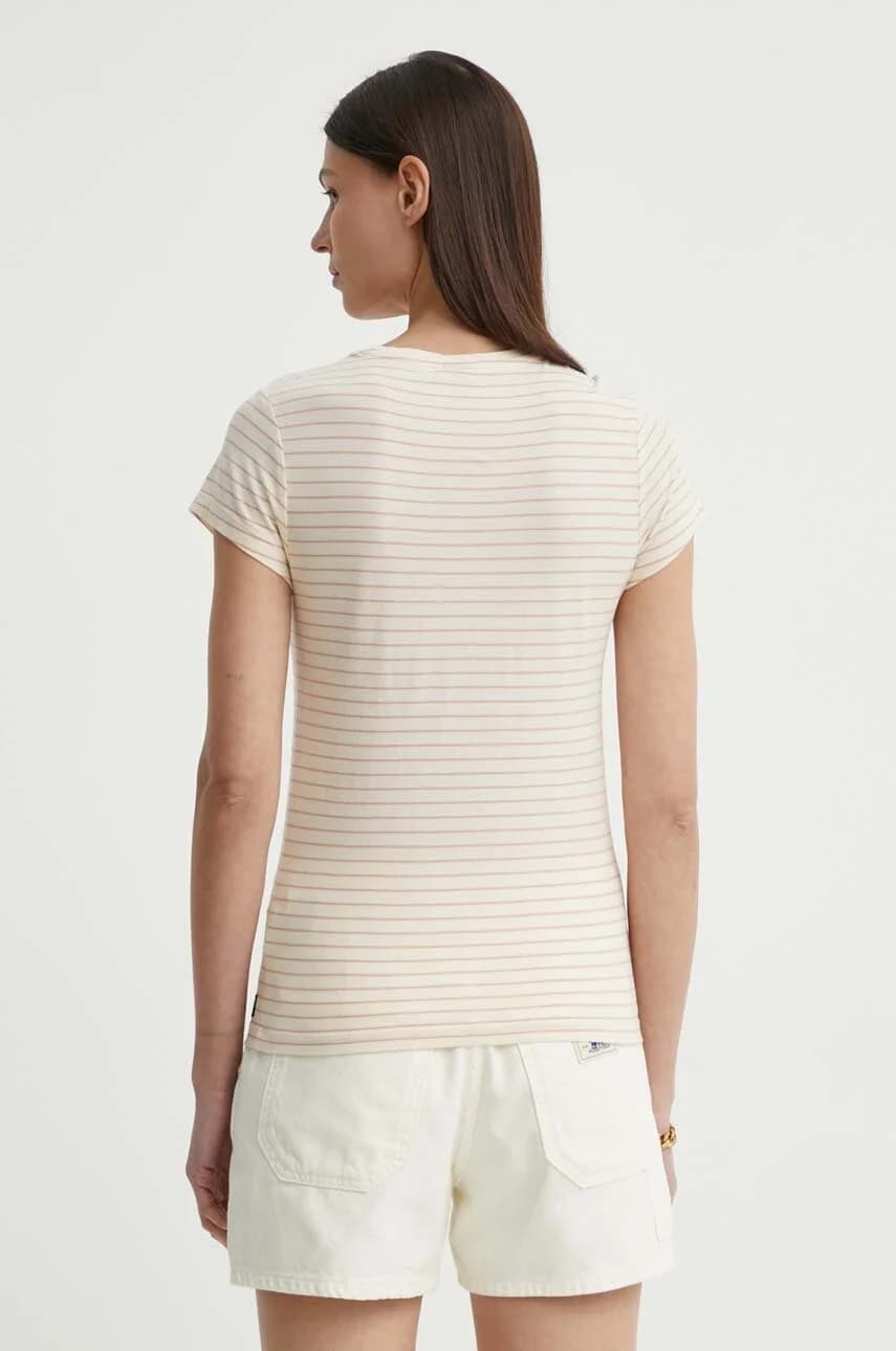 Хлопковая футболка в полоску eyben slim v t 2.0 - фото 3