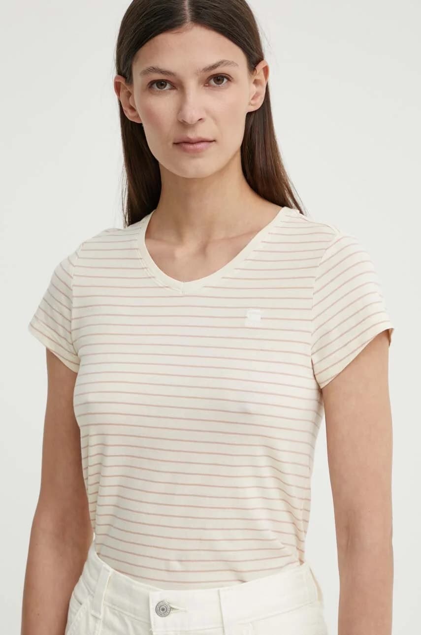 Хлопковая футболка в полоску eyben slim v t 2.0 - фото 4
