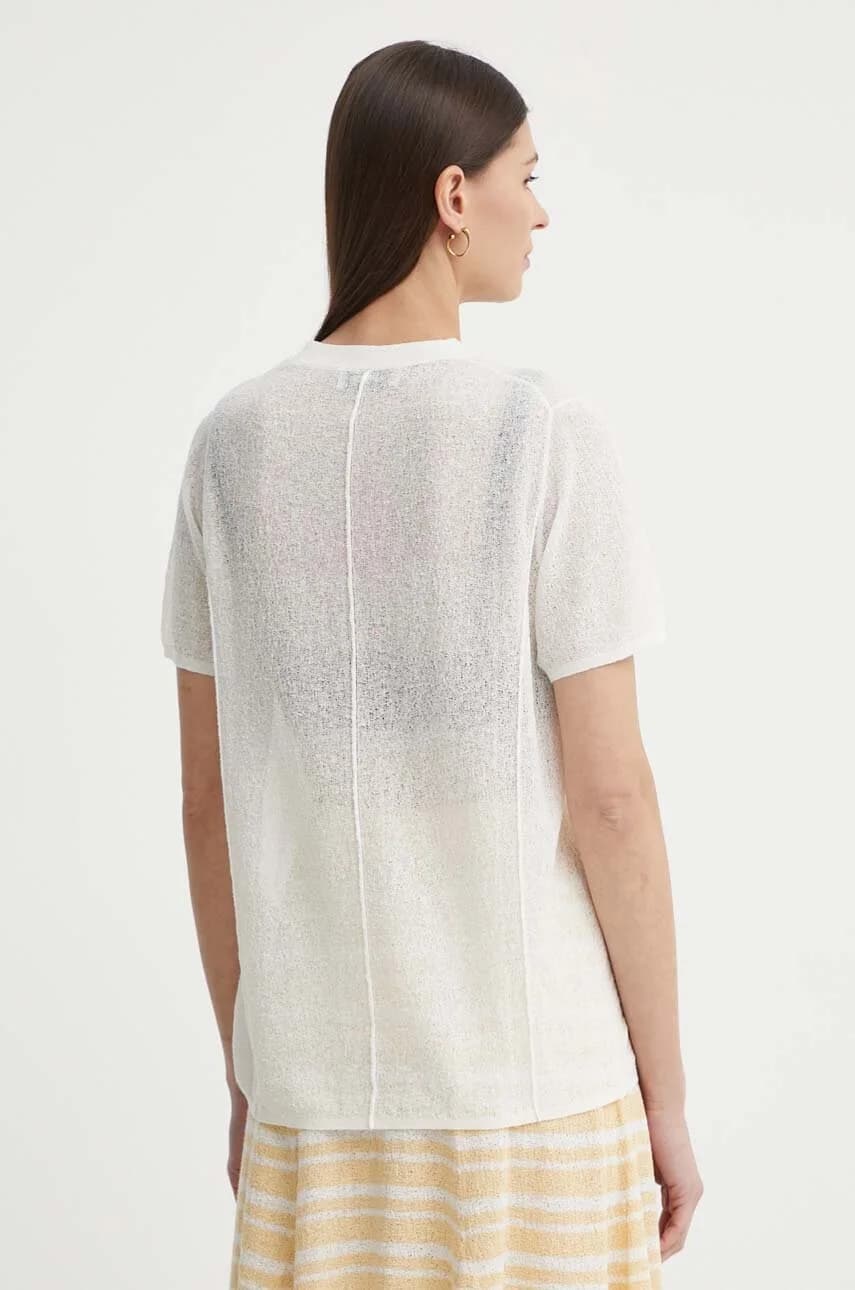 Футболка CAYMEN из смесового льна - фото 3