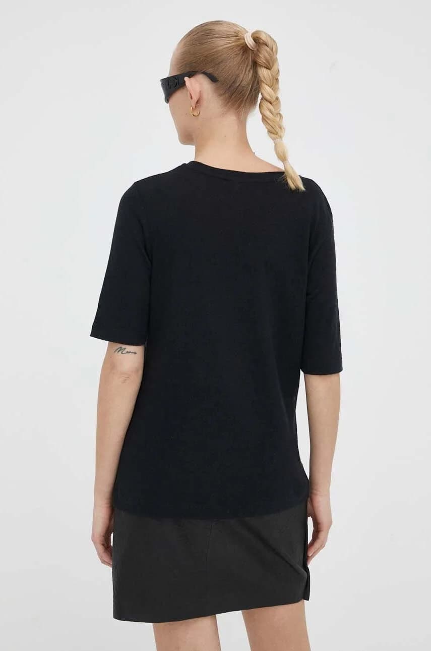 Льняная футболка - фото 2