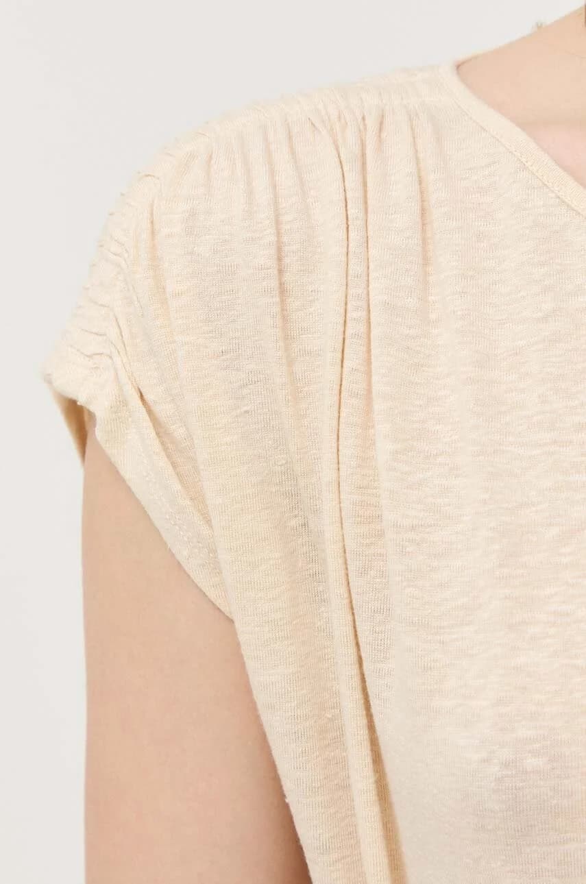 Льняная футболка - фото 5