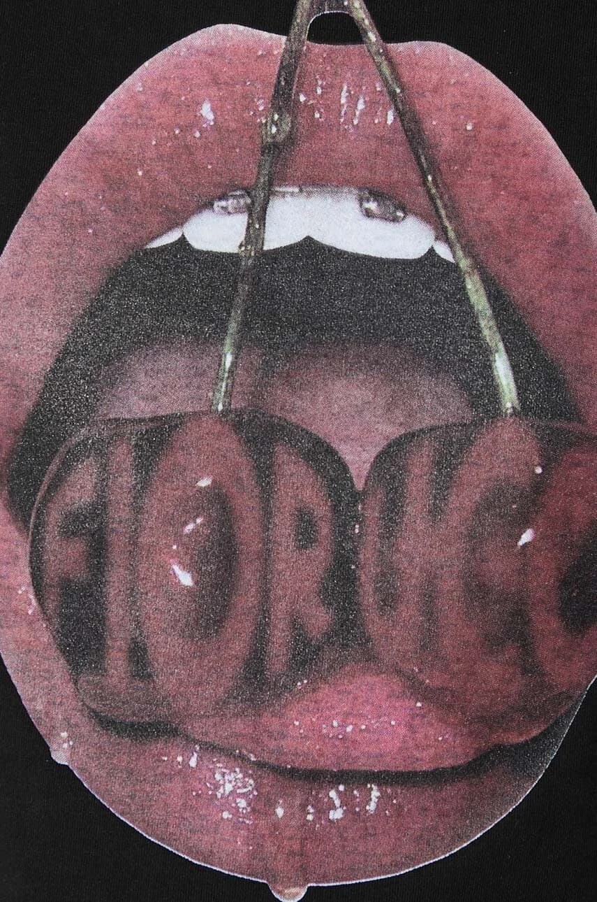 футболка с принтом рта - фото 6