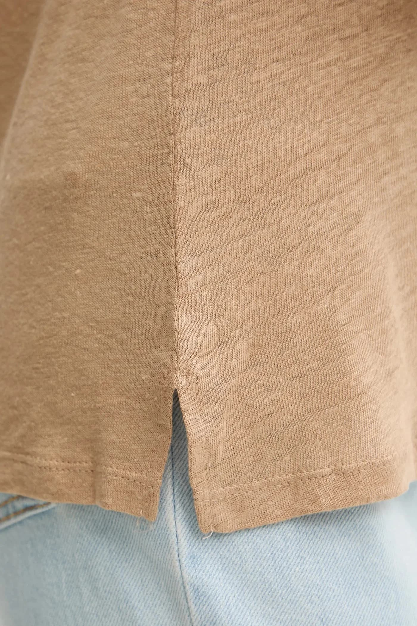 Льняная футболка - фото 5