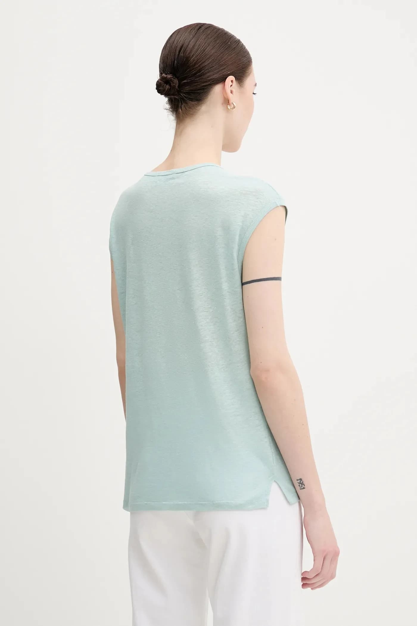 Льняная футболка - фото 3