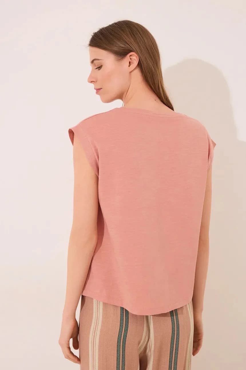 Хлопковая футболка - фото 4