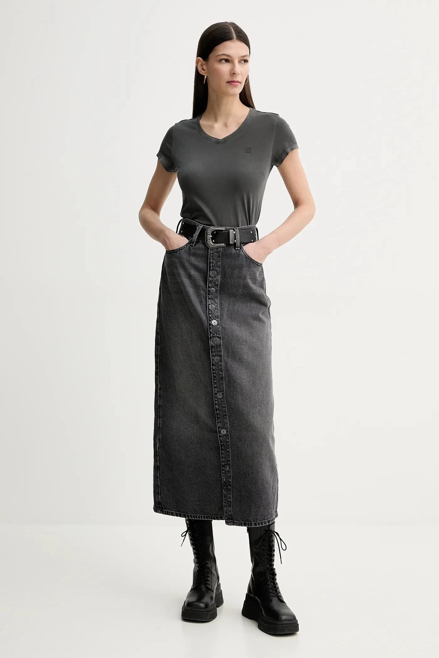 Перекрашенная хлопковая футболка eyben slim v t 2.0 - фото 2