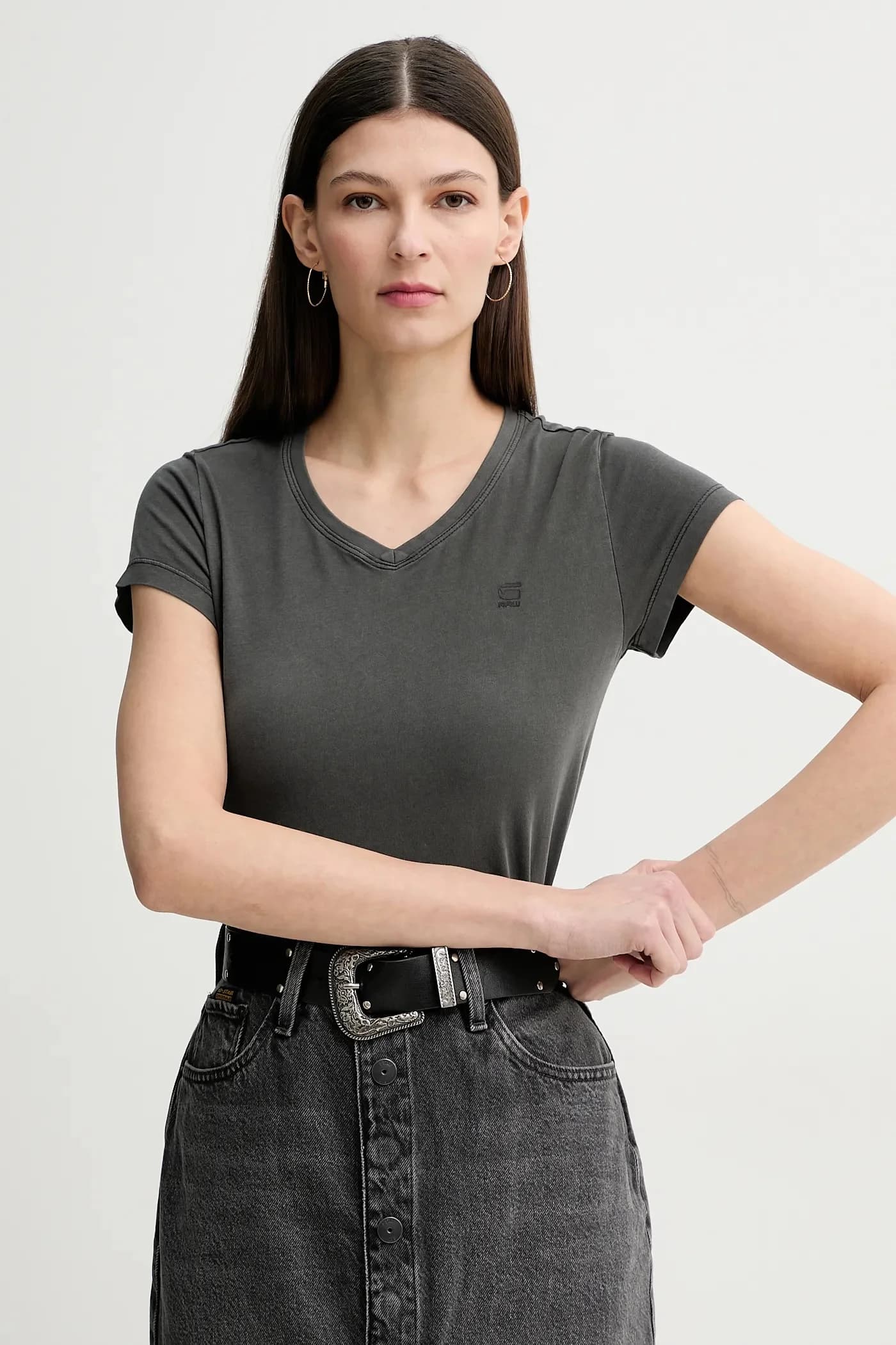 Перекрашенная хлопковая футболка eyben slim v t 2.0 - фото 4