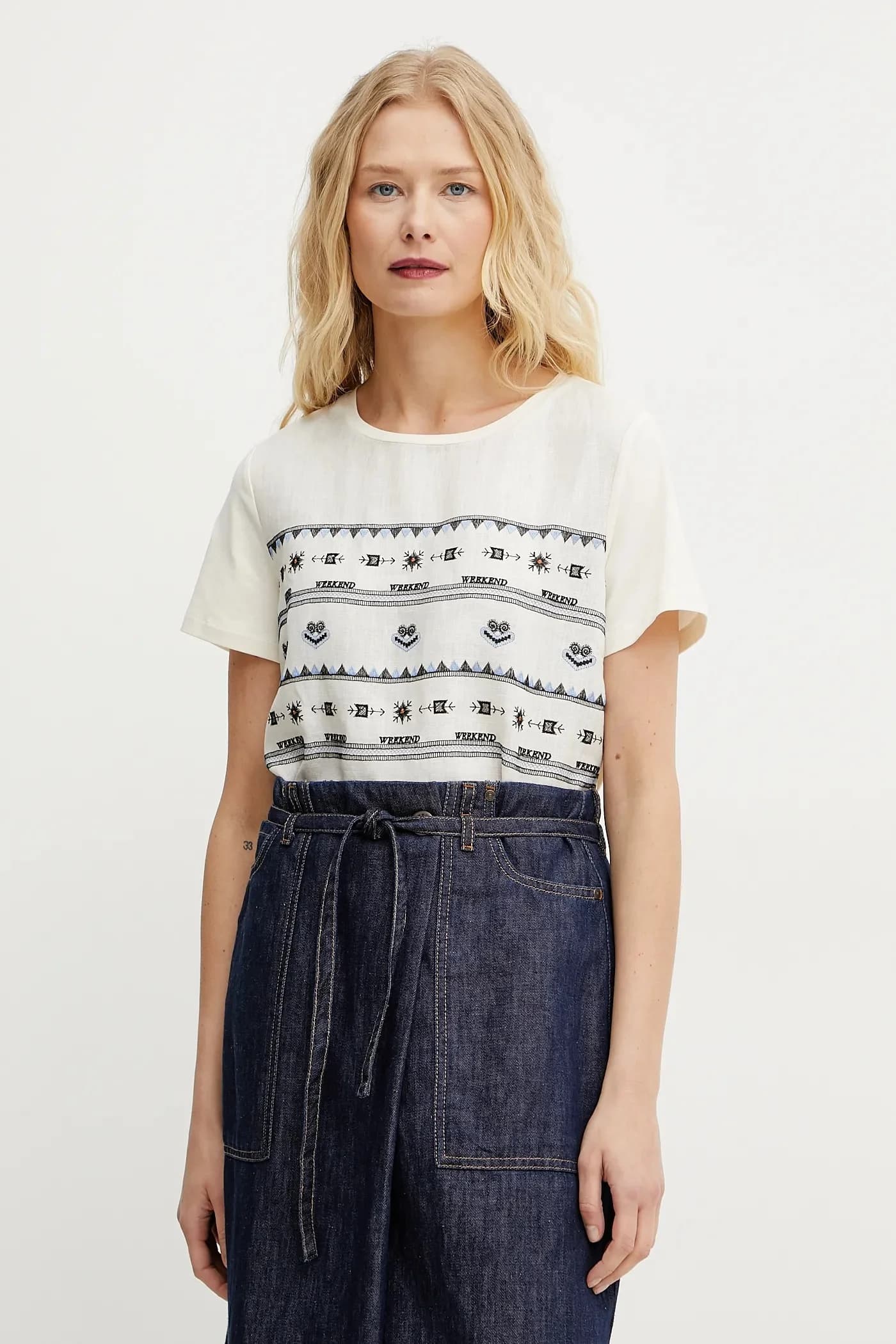 Футболка из смесового льна - фото 4